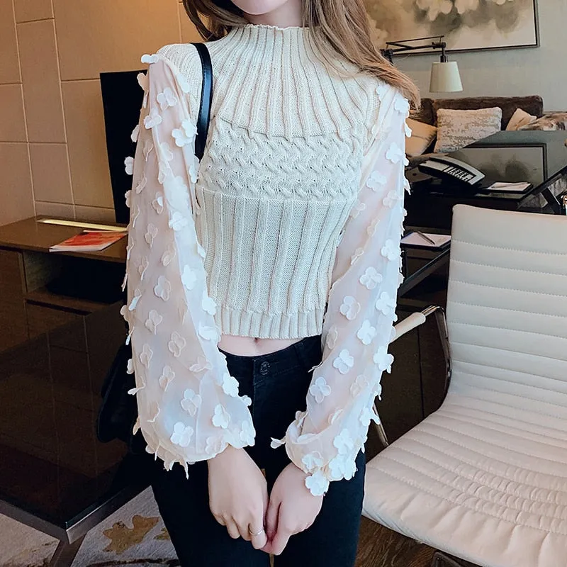 She Likes Everyone Knitted Blouse