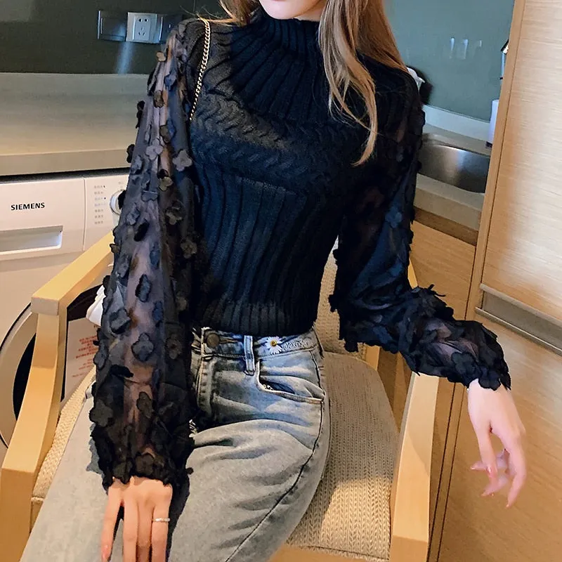 She Likes Everyone Knitted Blouse