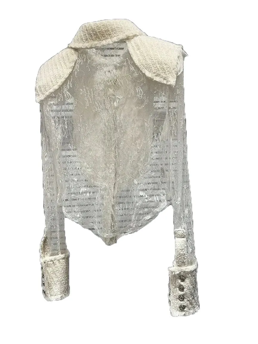 Sheer Lace Blouse