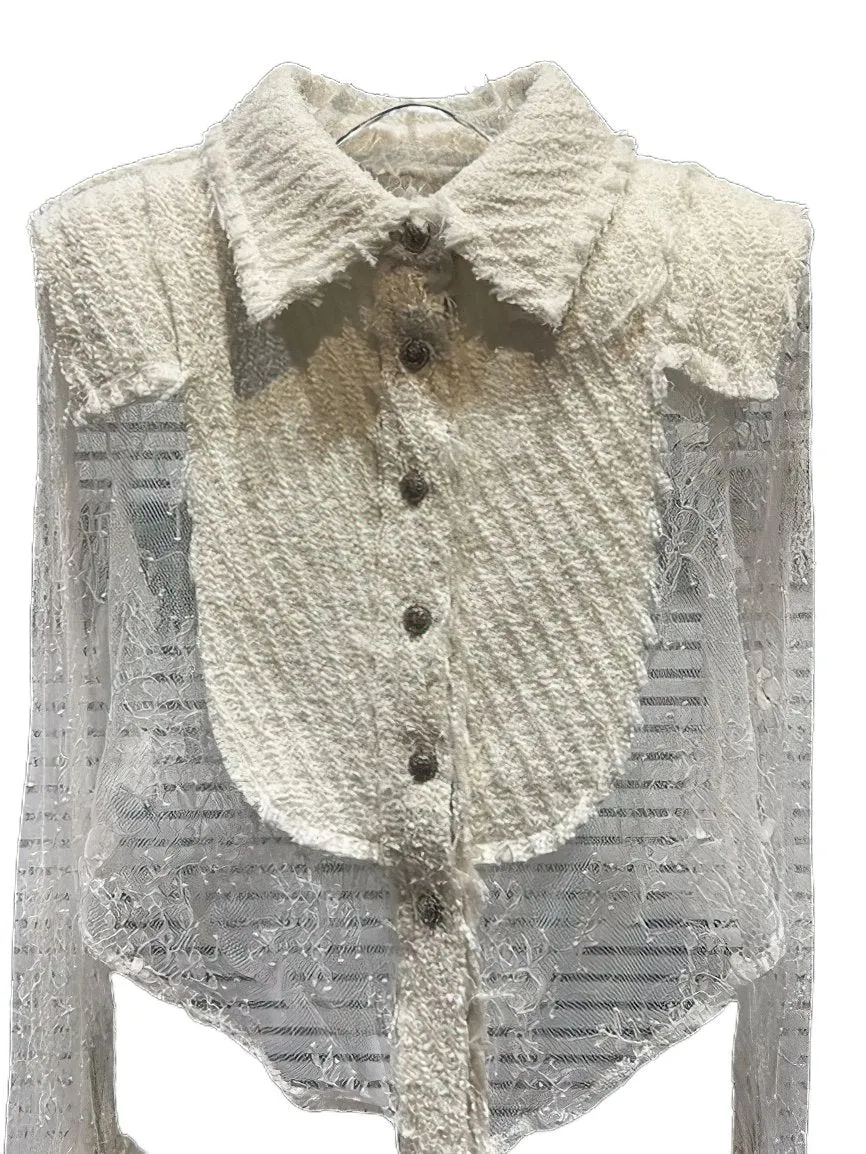 Sheer Lace Blouse