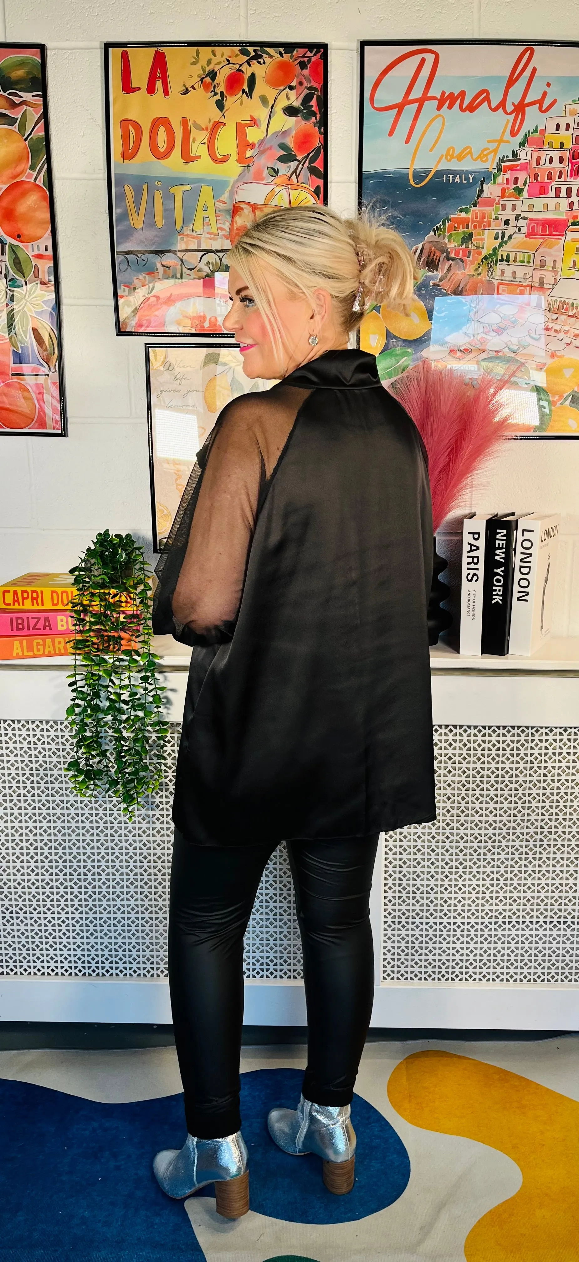 Sheridan Bow Blouse - Black