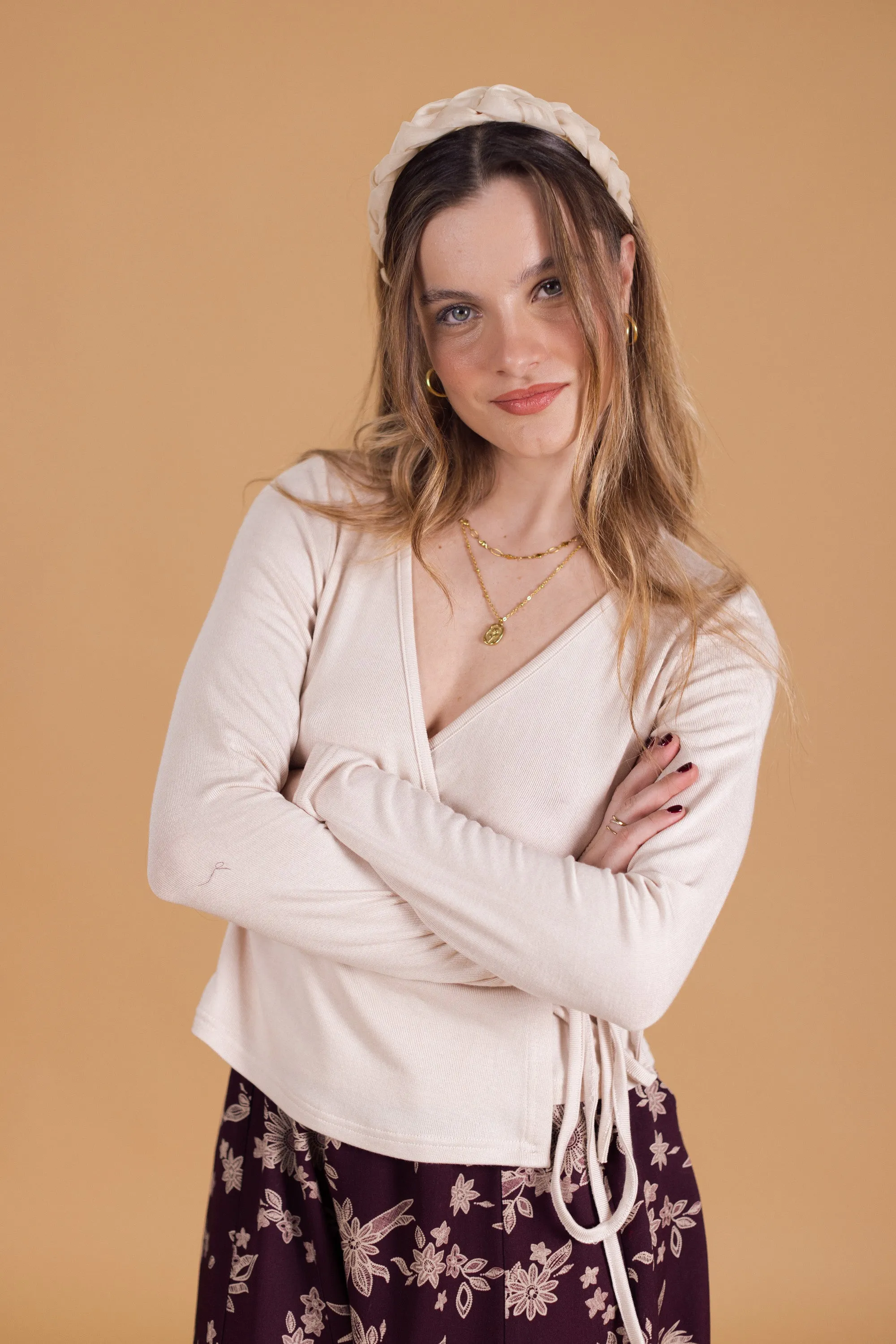 Shrug Top Meira Cream