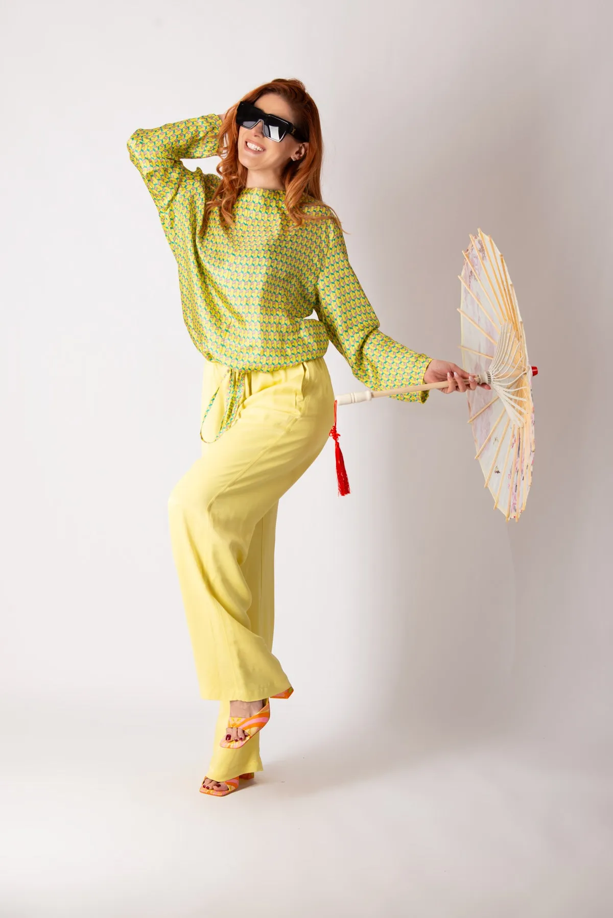 SIERA YELLOW SPRING SUMMER TOP