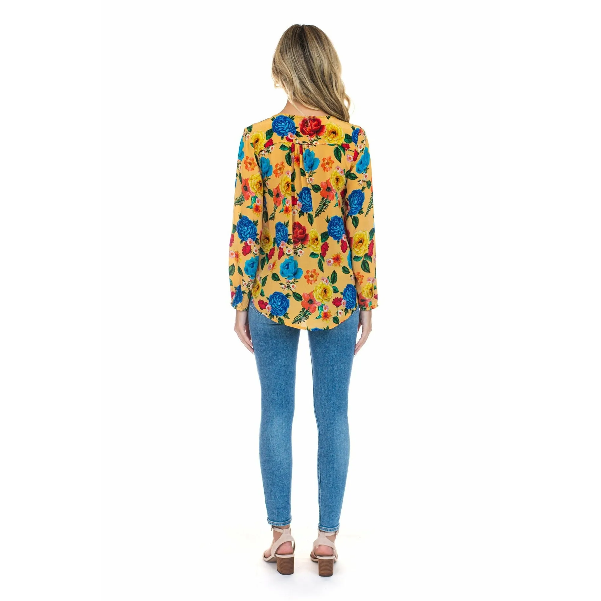 Silk Janessa Mustard Top