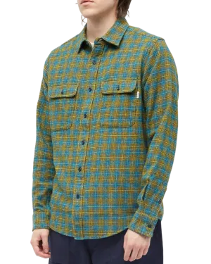 Size S | Adsum Aqua/Sulfur Classic Plaid Workshirt