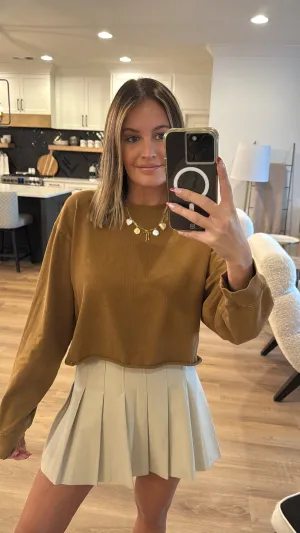 So Easy Pullover, Pale Brown