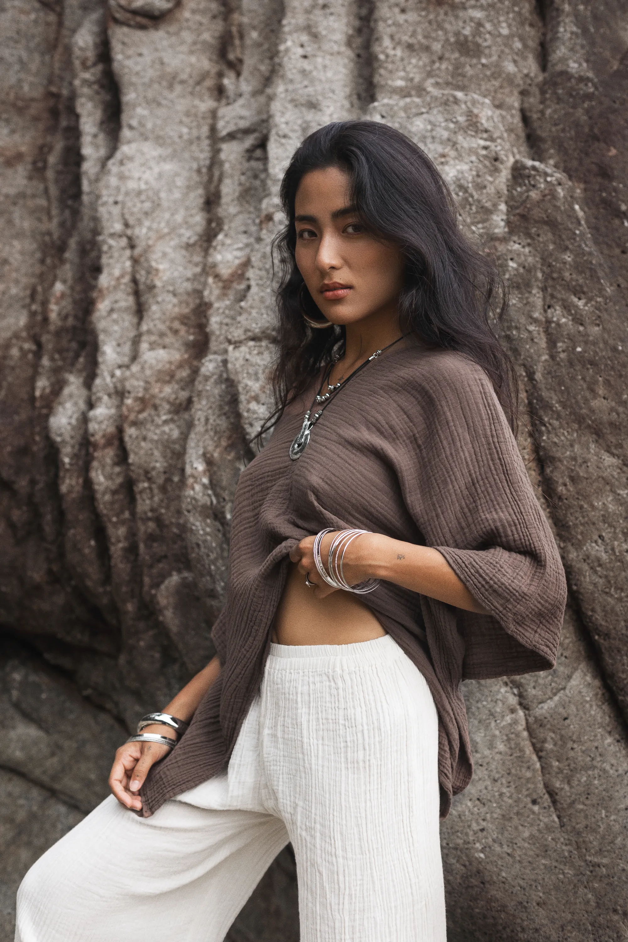 Sola Butterfly Top Mocha