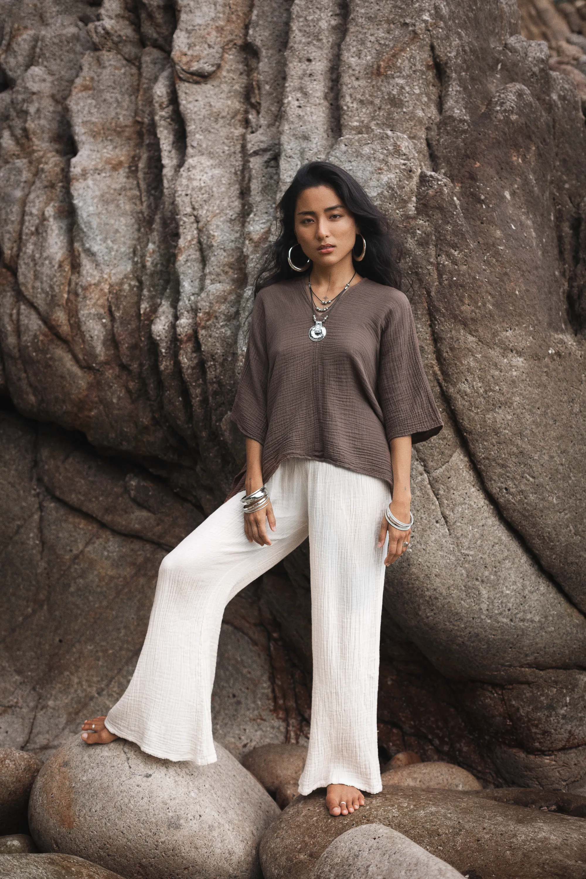 Sola Butterfly Top Mocha