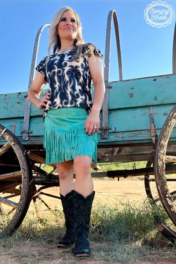 Space Cowgirl Western Top