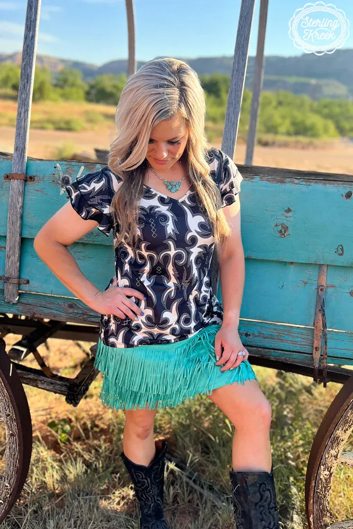 Space Cowgirl Western Top