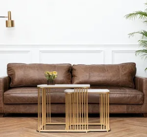 Square Classic Gold Nesting Table