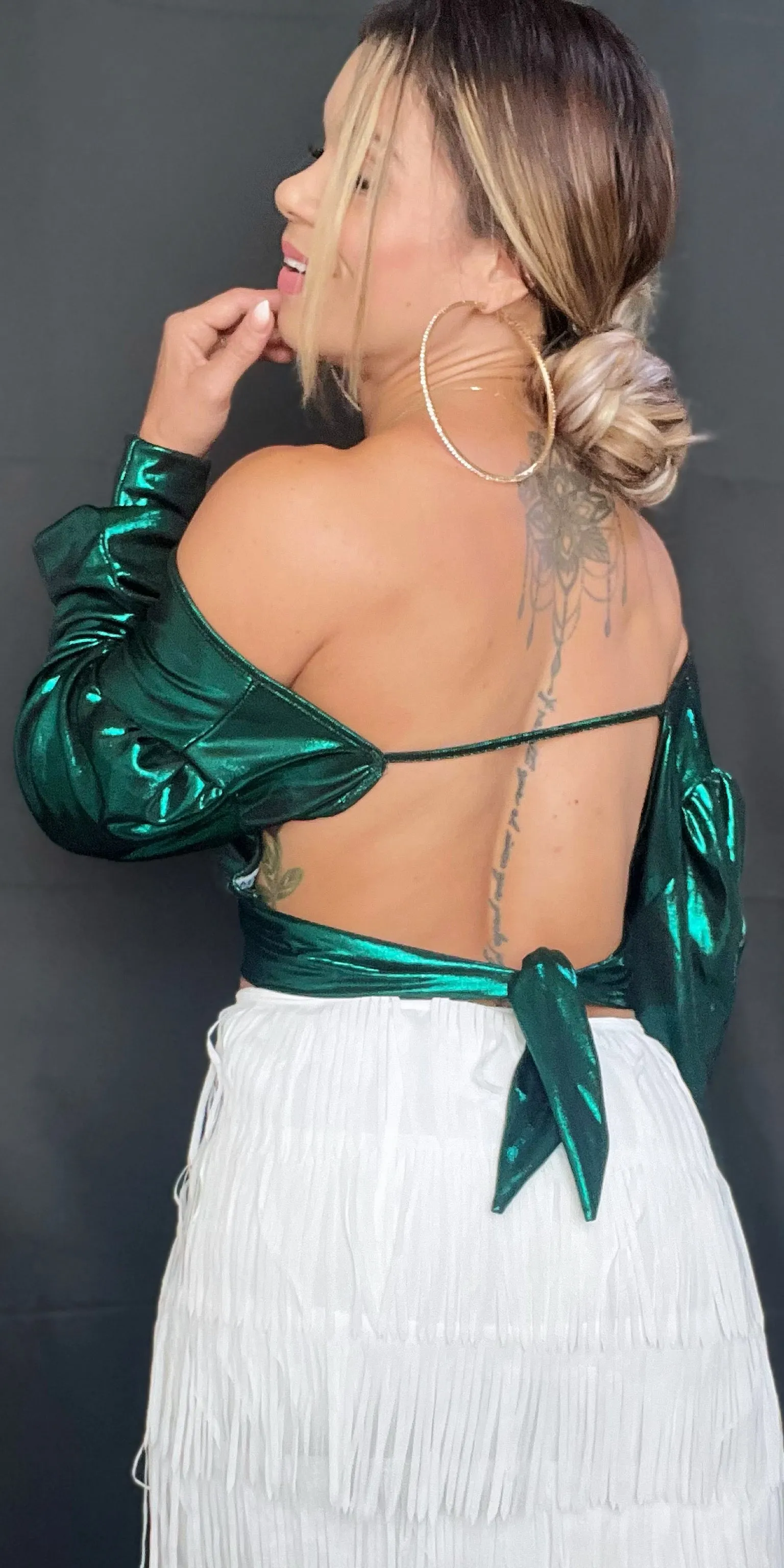 Stay Flawless Green Top