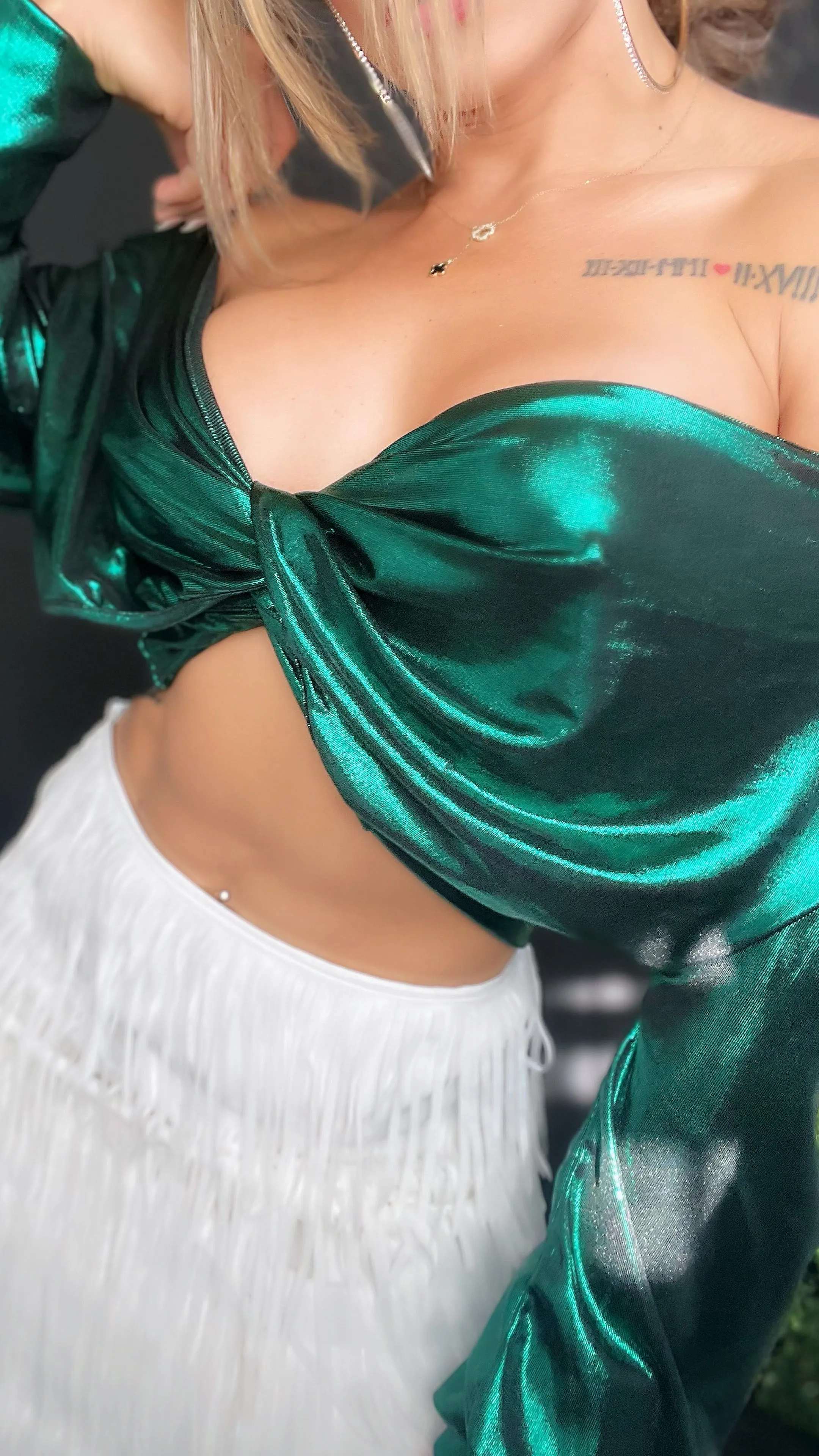 Stay Flawless Green Top
