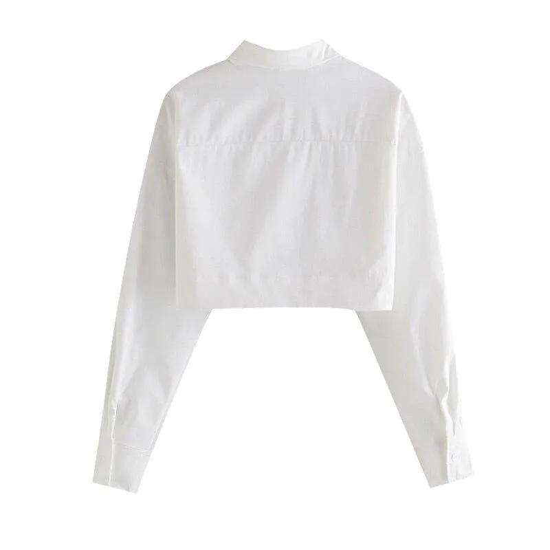 Stay Humble Cropped Shirt