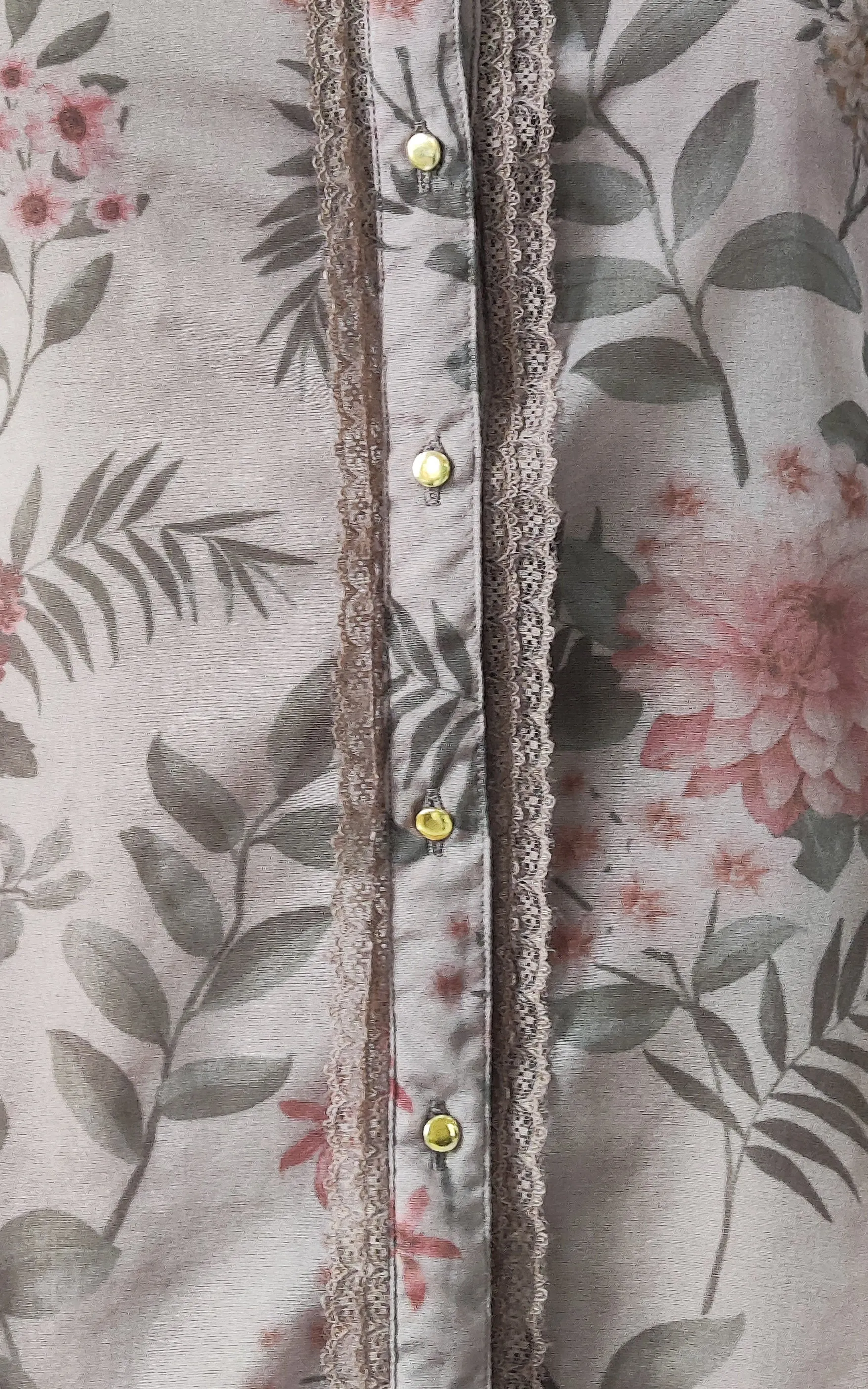 Steel Grey Organza Shirt