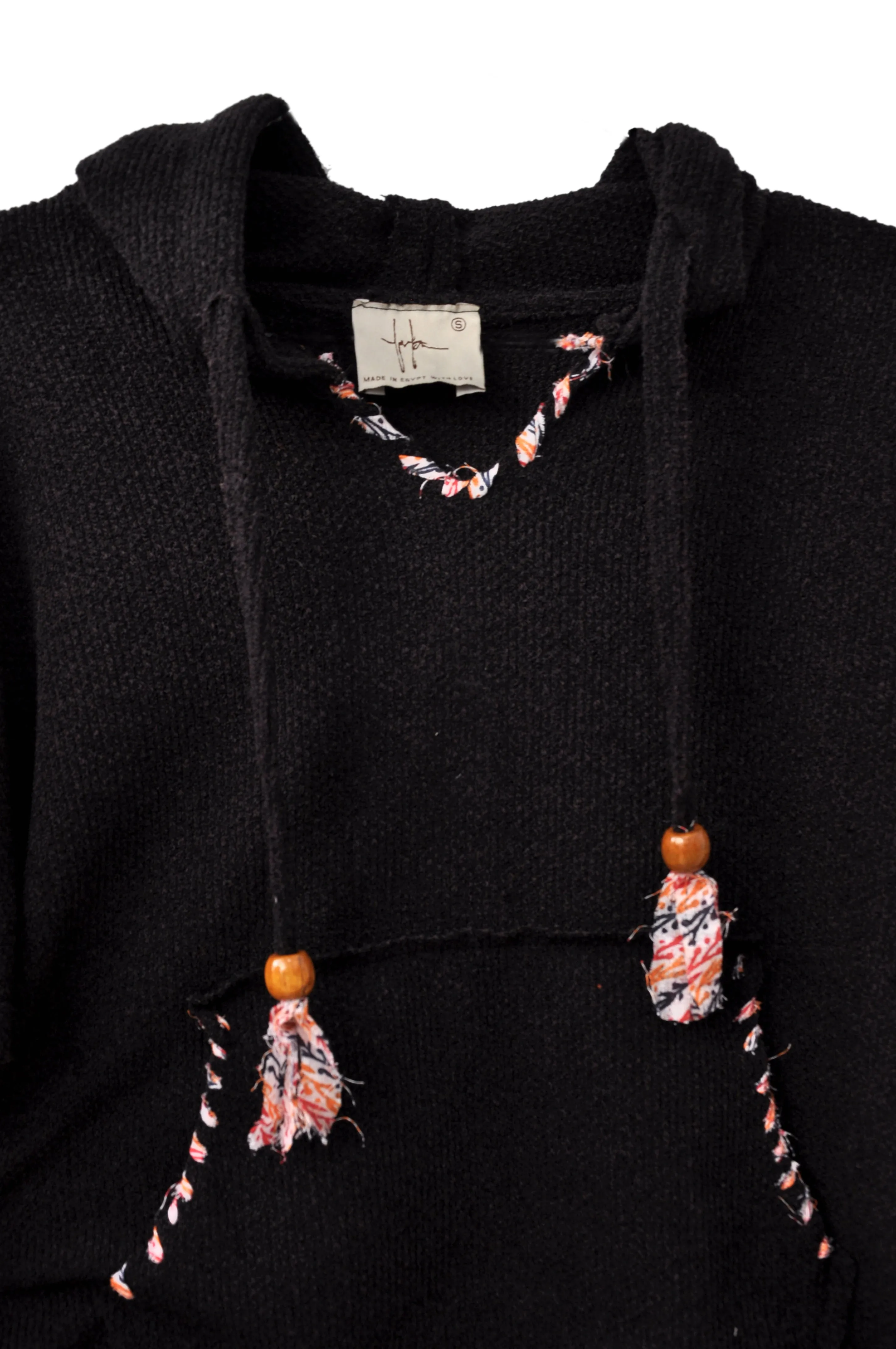 Stitched Up Coziness Hoodie in Black