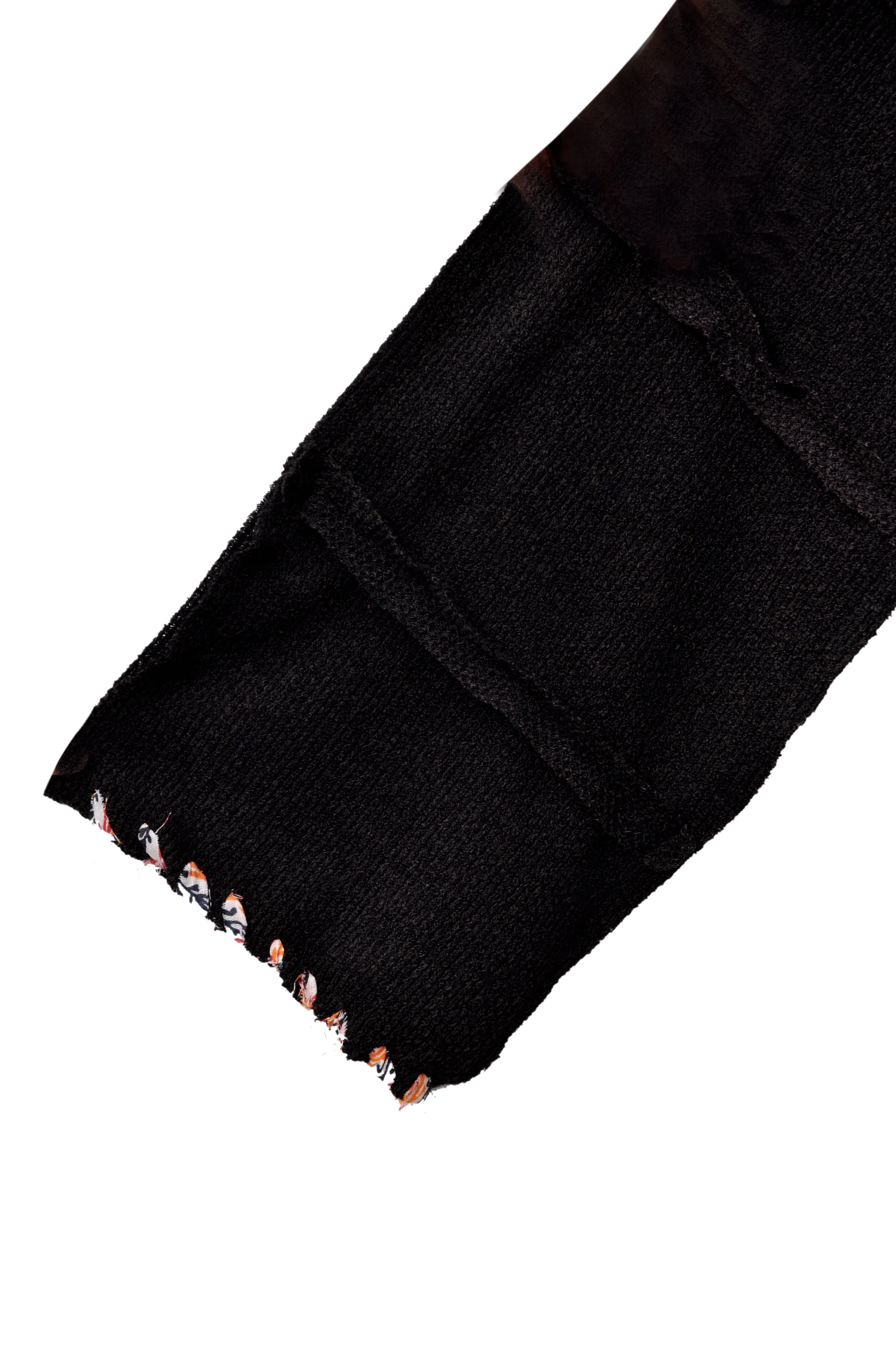 Stitched Up Coziness Hoodie in Black