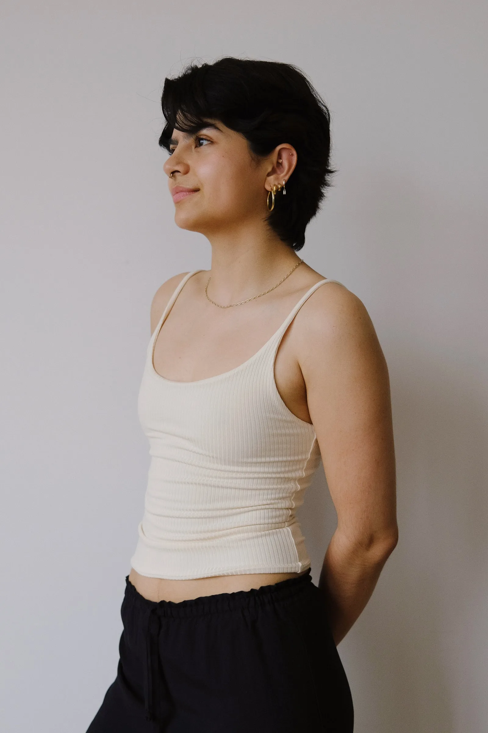 strap top - ada - creme