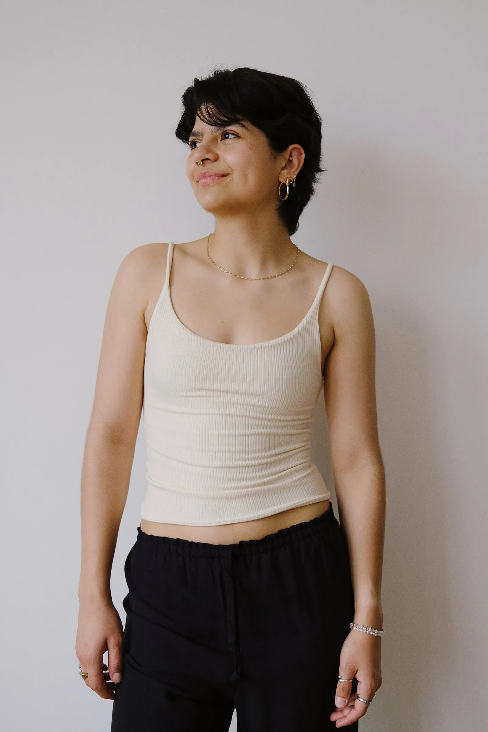 strap top - ada - creme