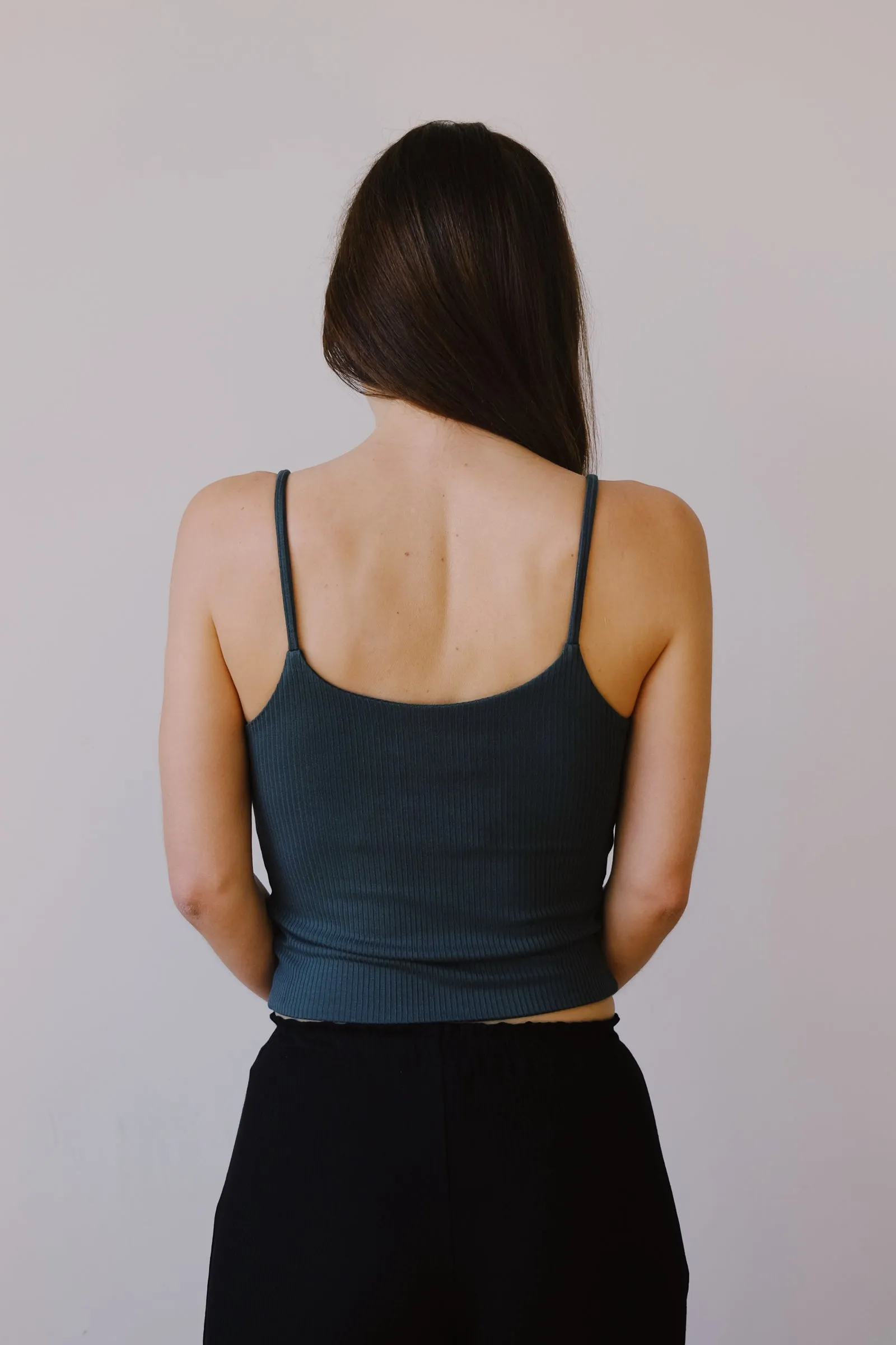 strap top - ada - emerald