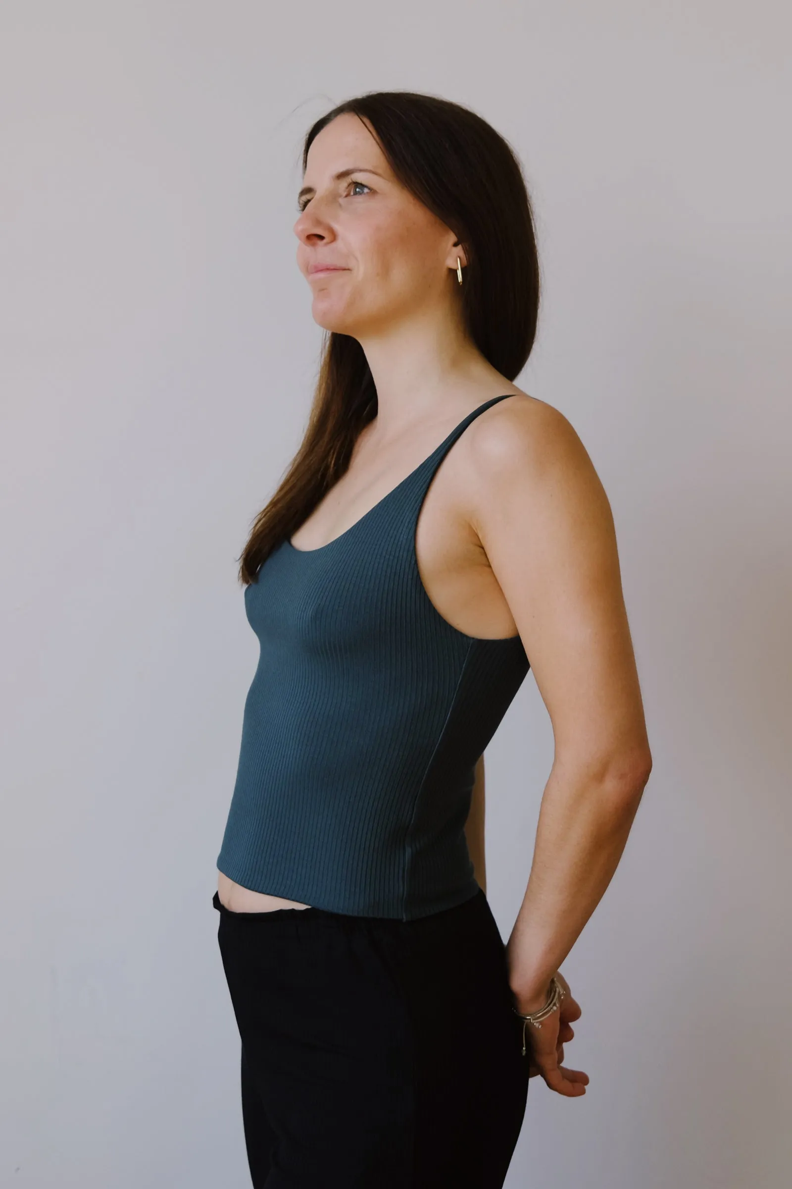 strap top - ada - emerald