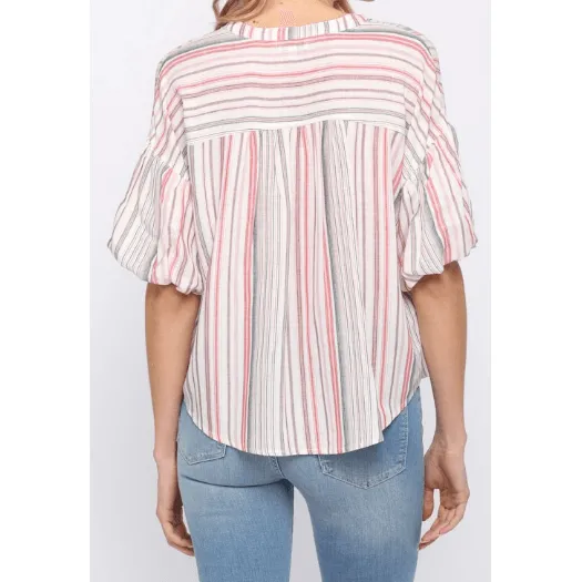 Stripe Shirt in Pink & Multi Color