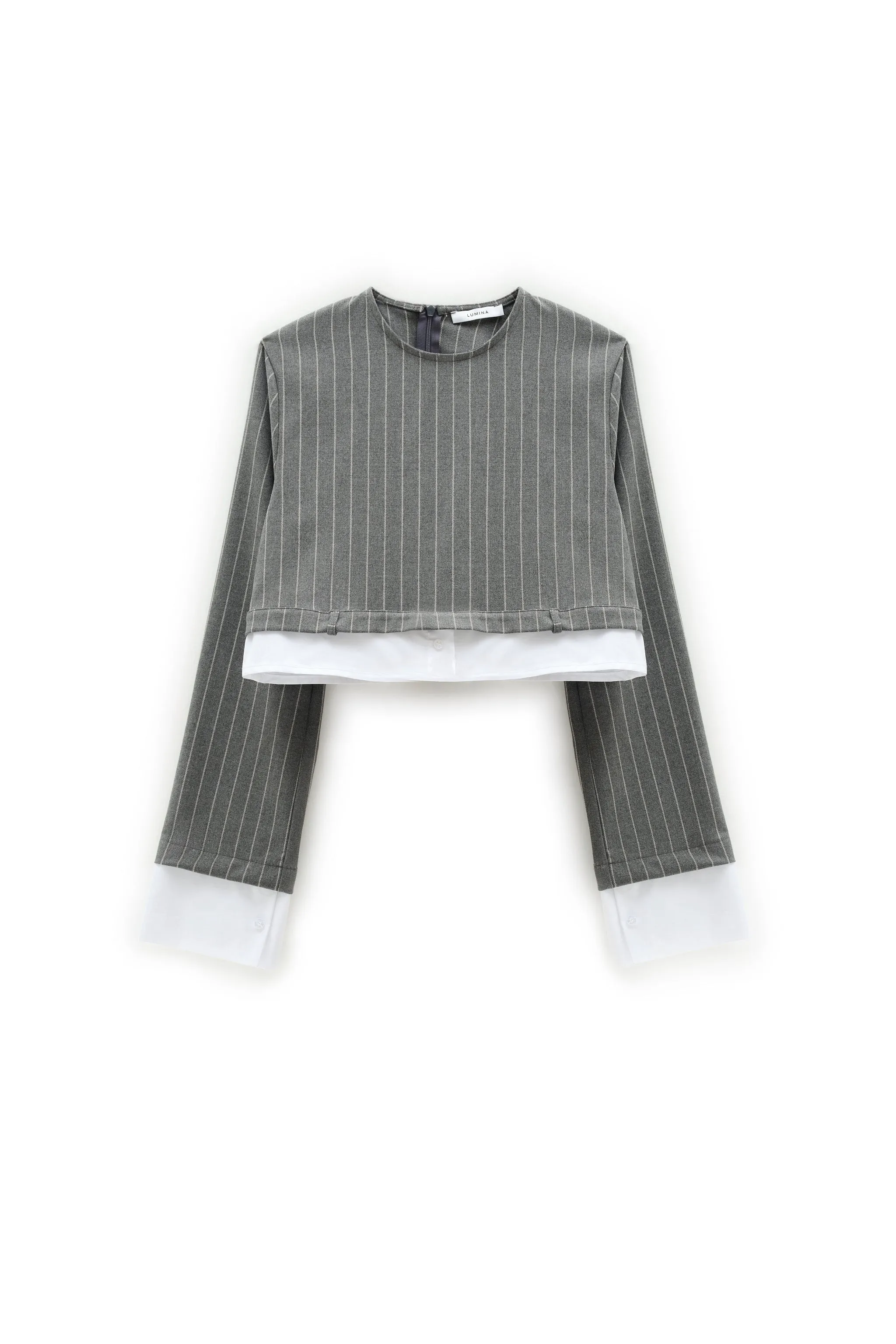 Striped combined crop top