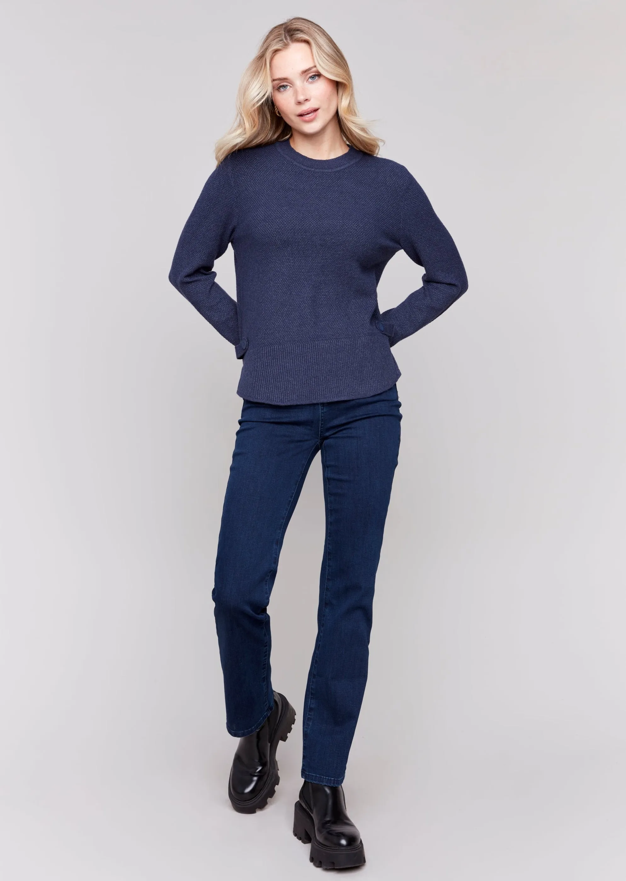 Sweater with Side Tabs #678