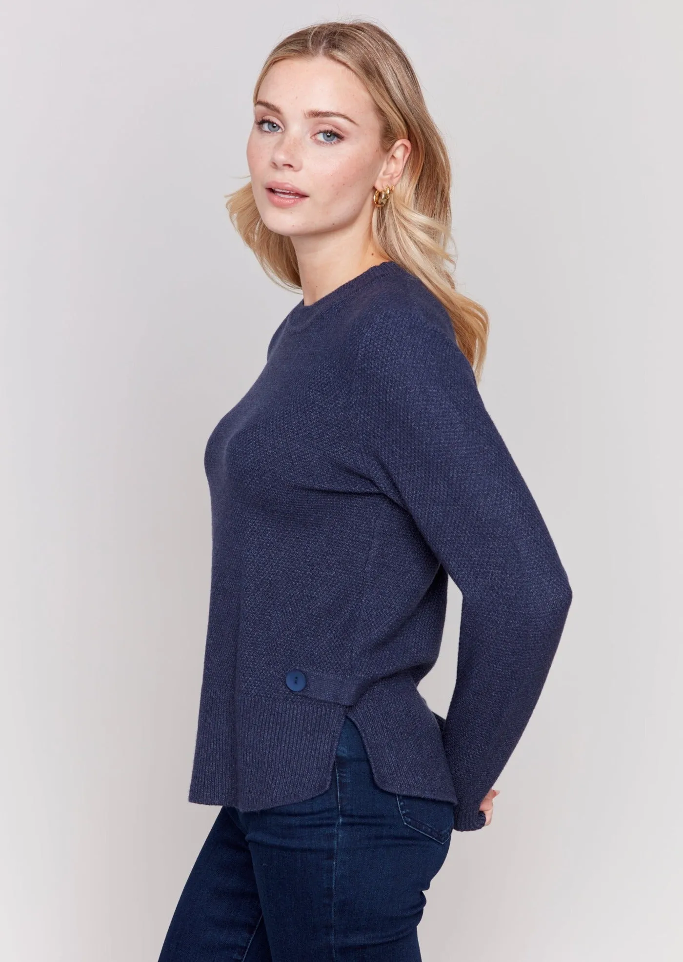 Sweater with Side Tabs #678