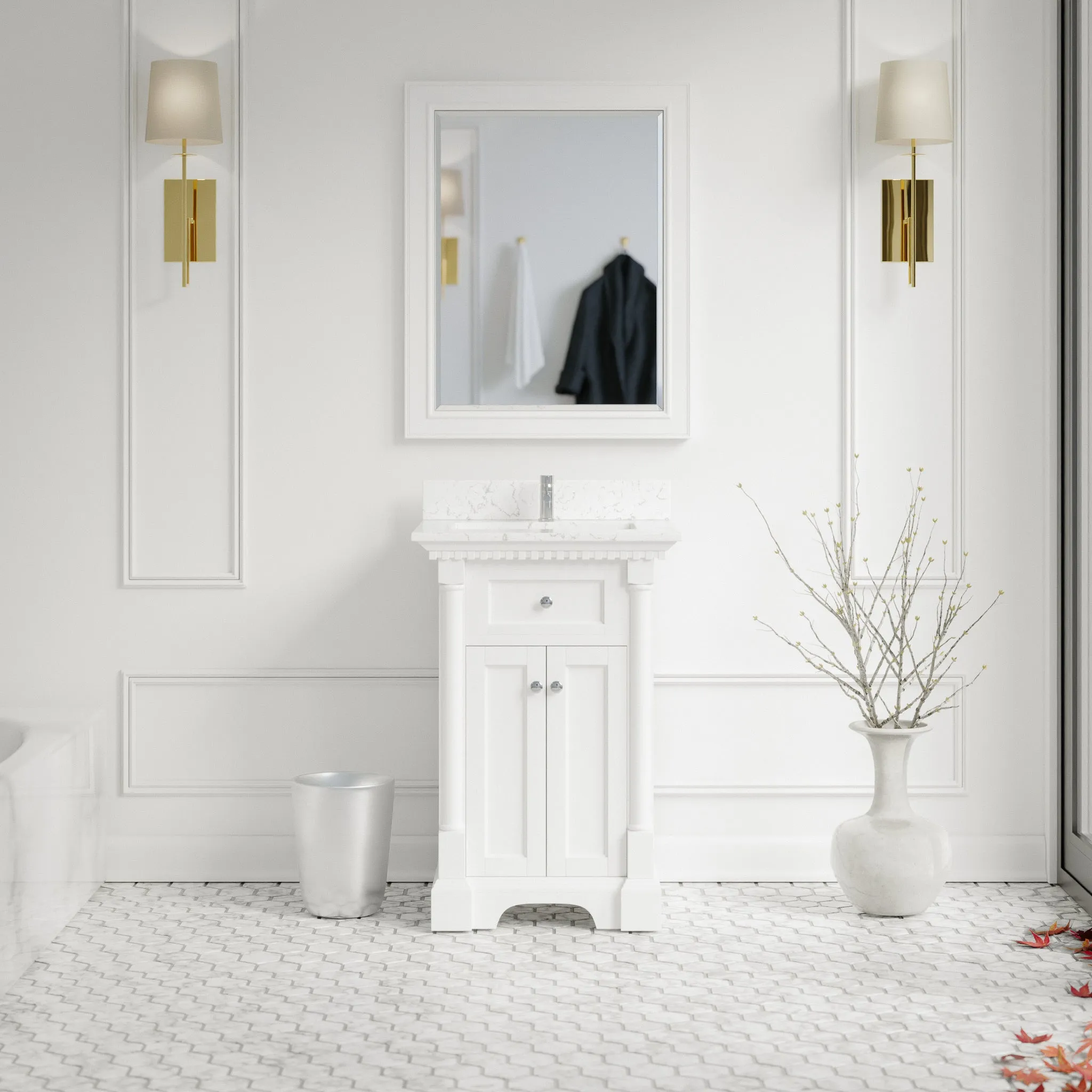 Sydney 20-inch Vanity with Engineered Marble Top