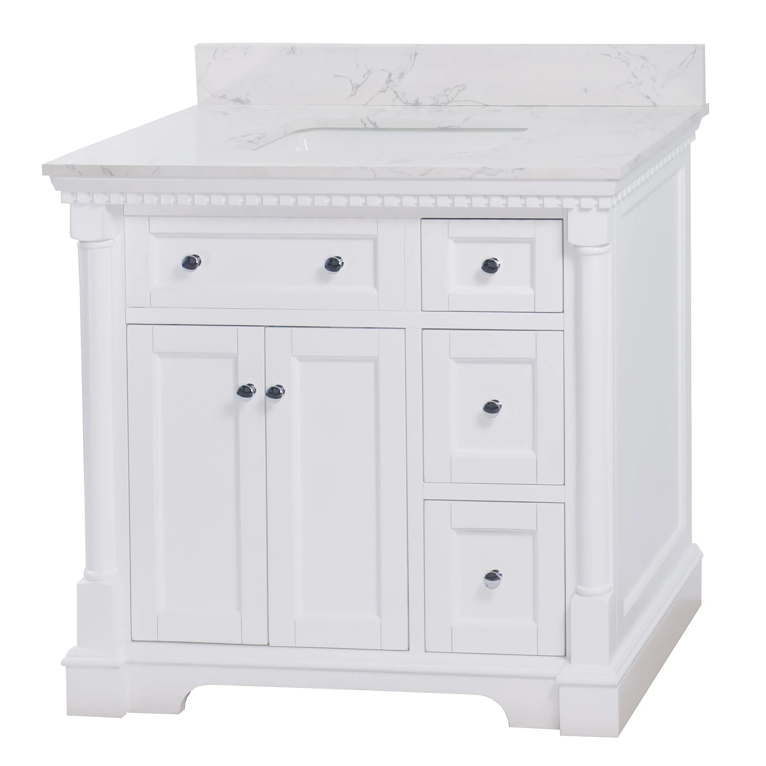 Sydney 36-inch Vanity with Engineered Marble Top
