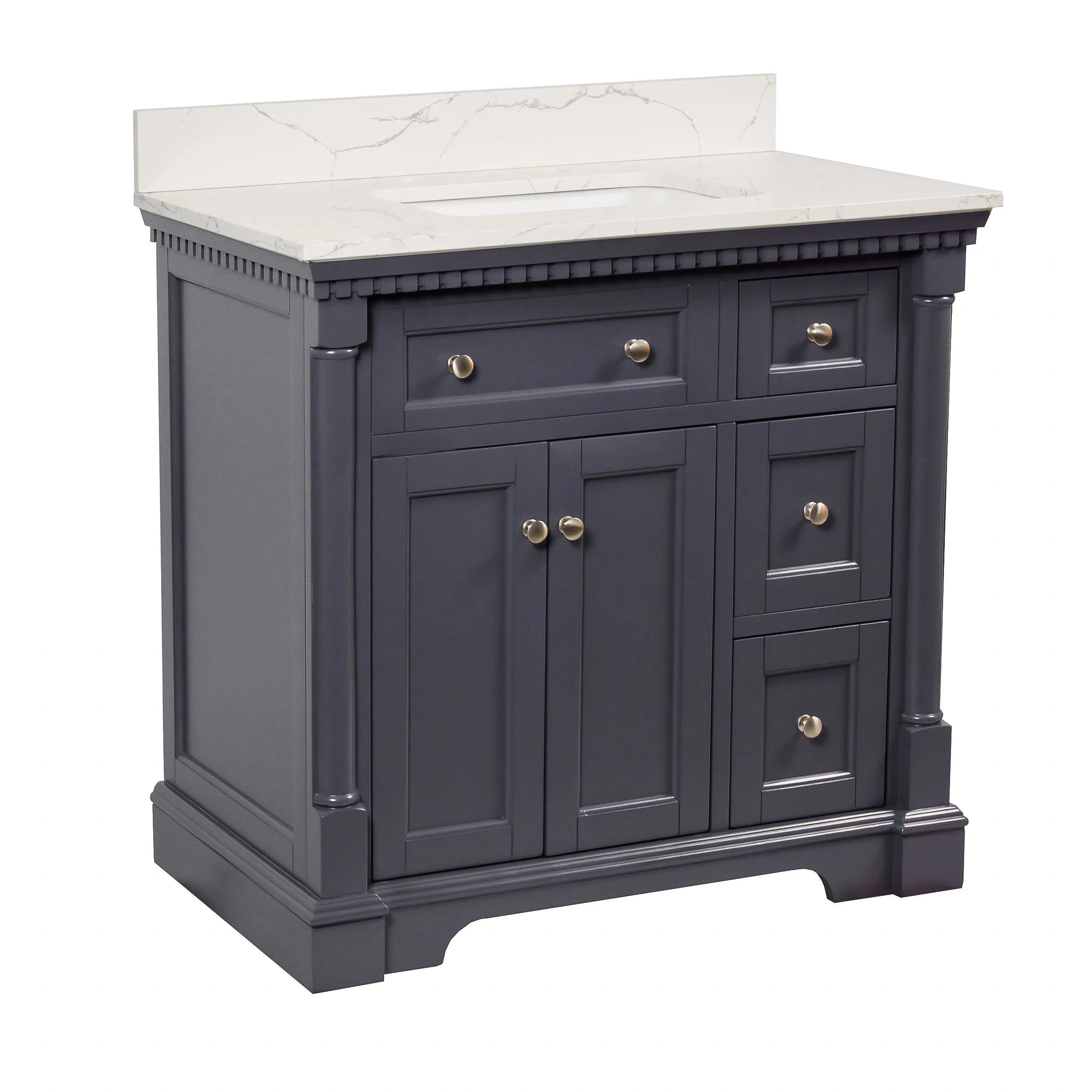 Sydney 36-inch Vanity with Engineered Marble Top