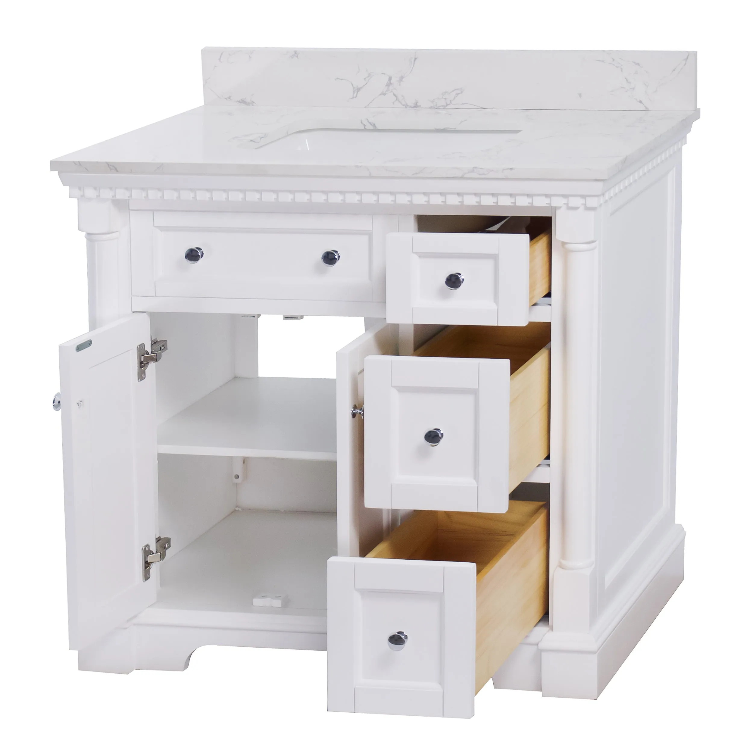 Sydney 36-inch Vanity with Engineered Marble Top