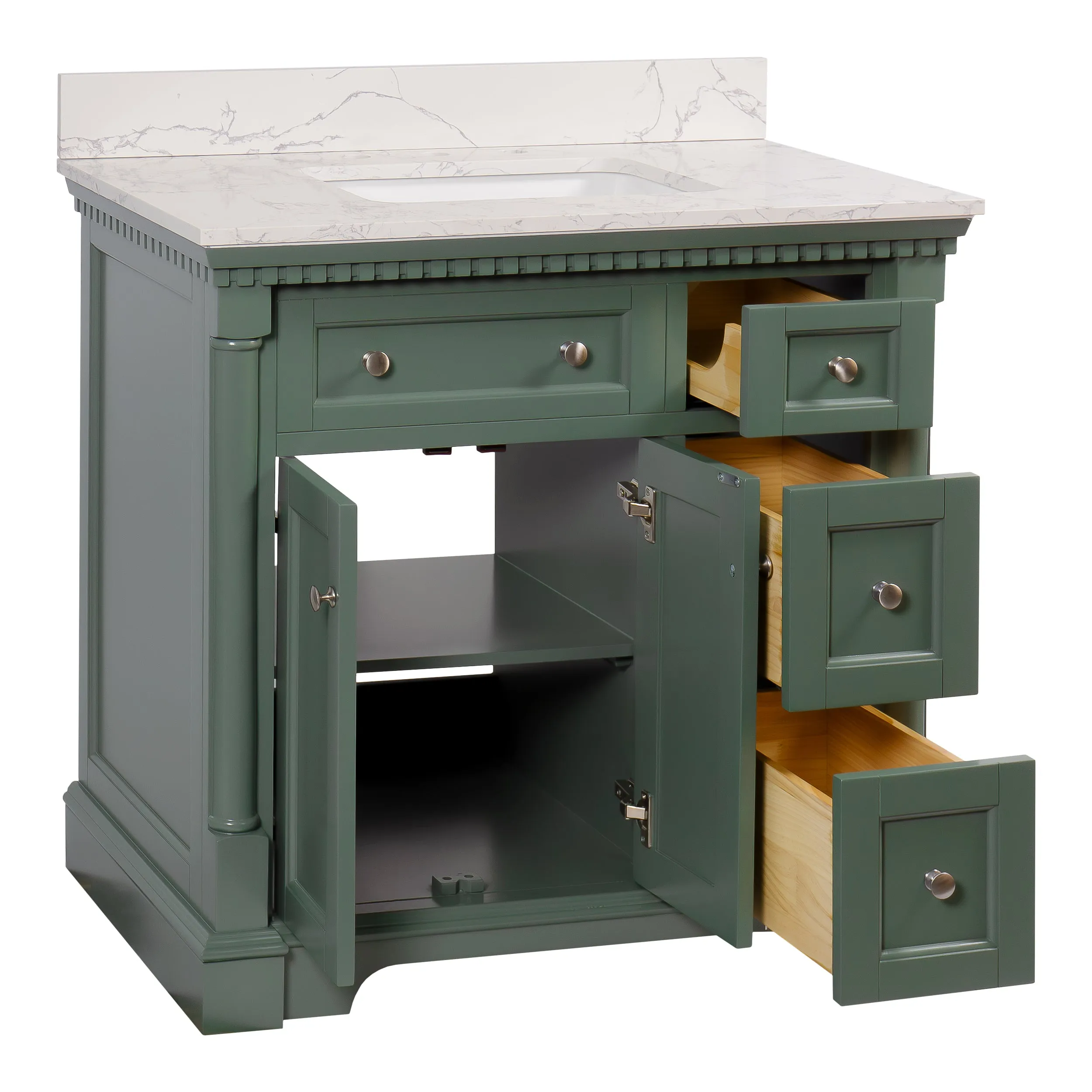 Sydney 36-inch Vanity with Engineered Marble Top