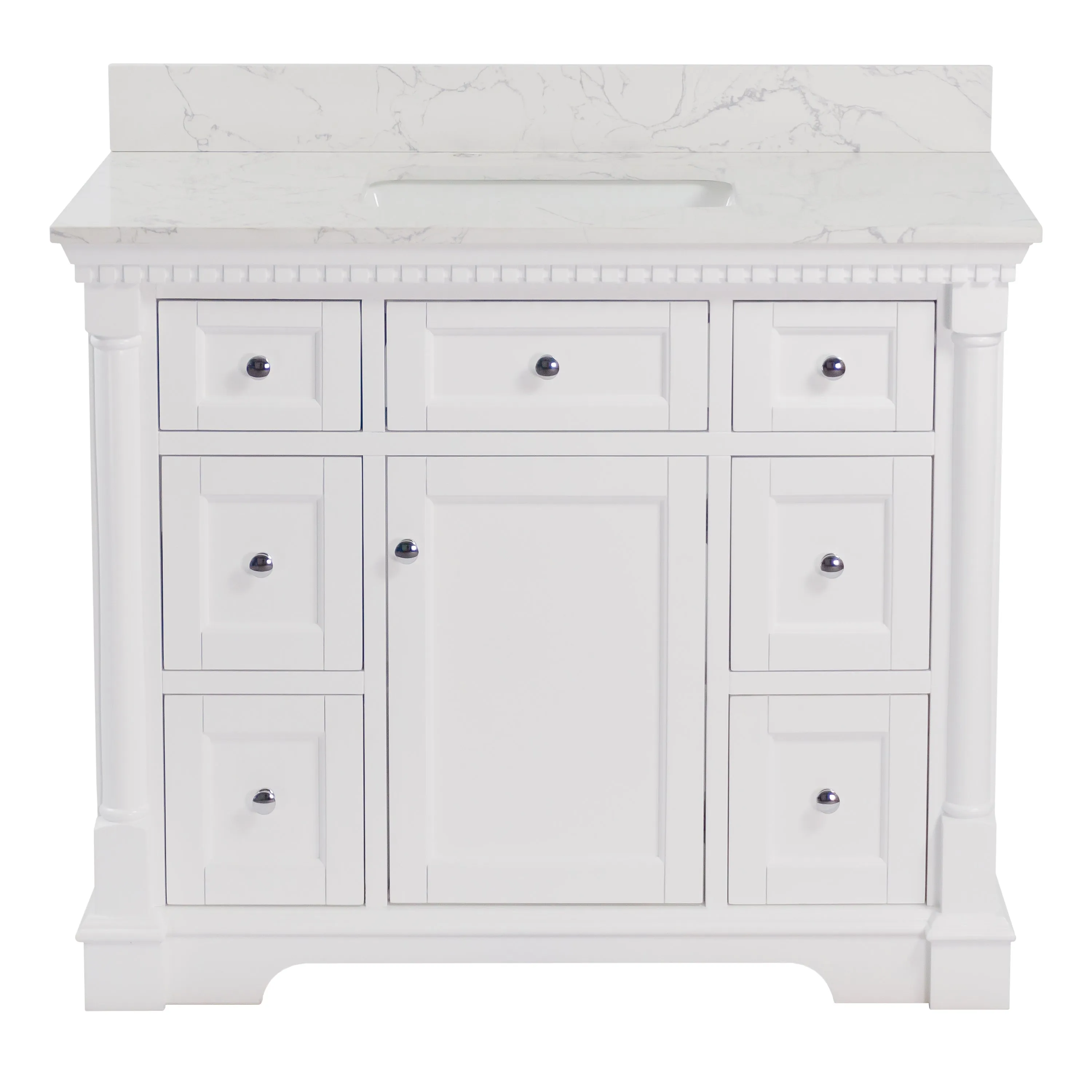 Sydney 42-inch Vanity with Engineered Marble Top