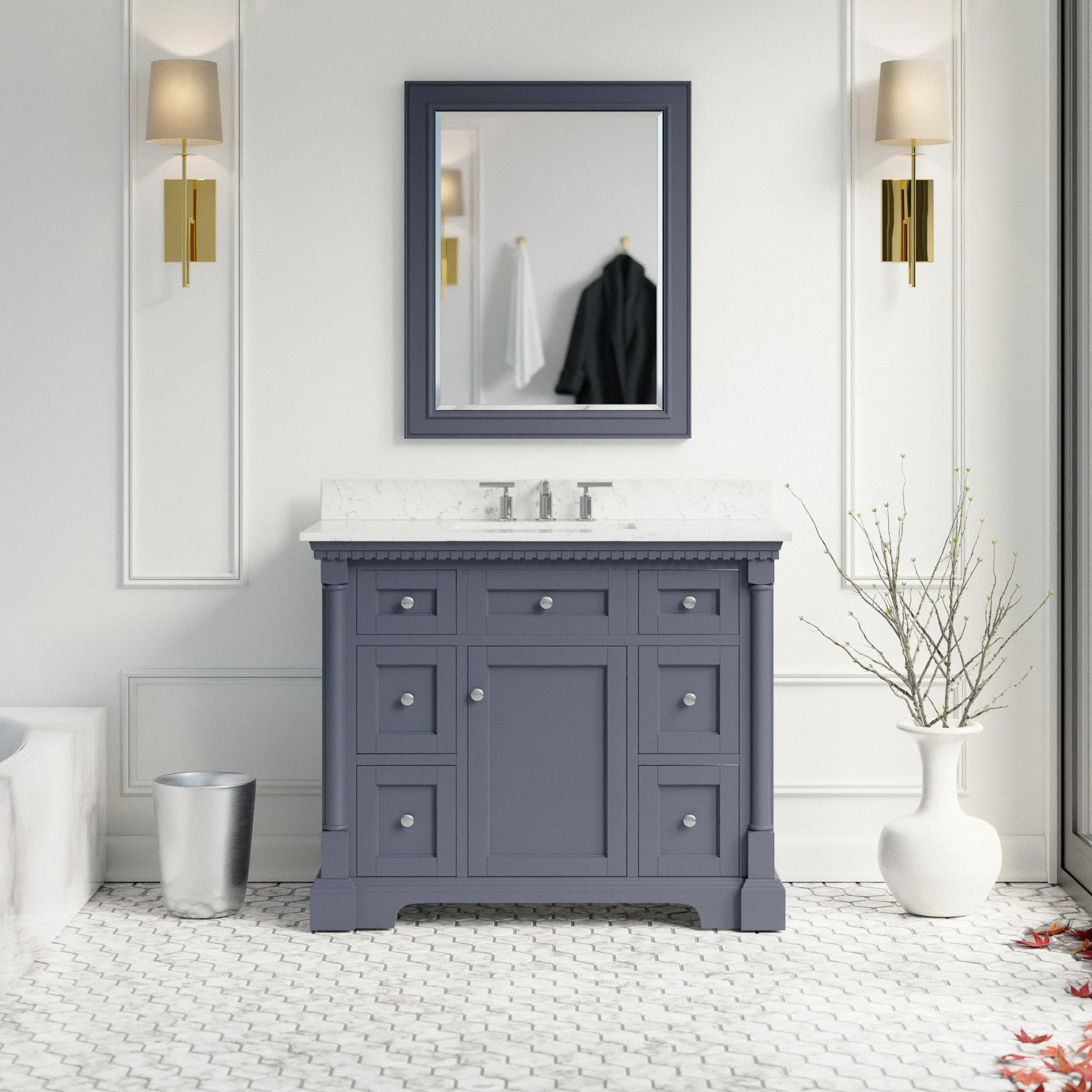 Sydney 42-inch Vanity with Engineered Marble Top