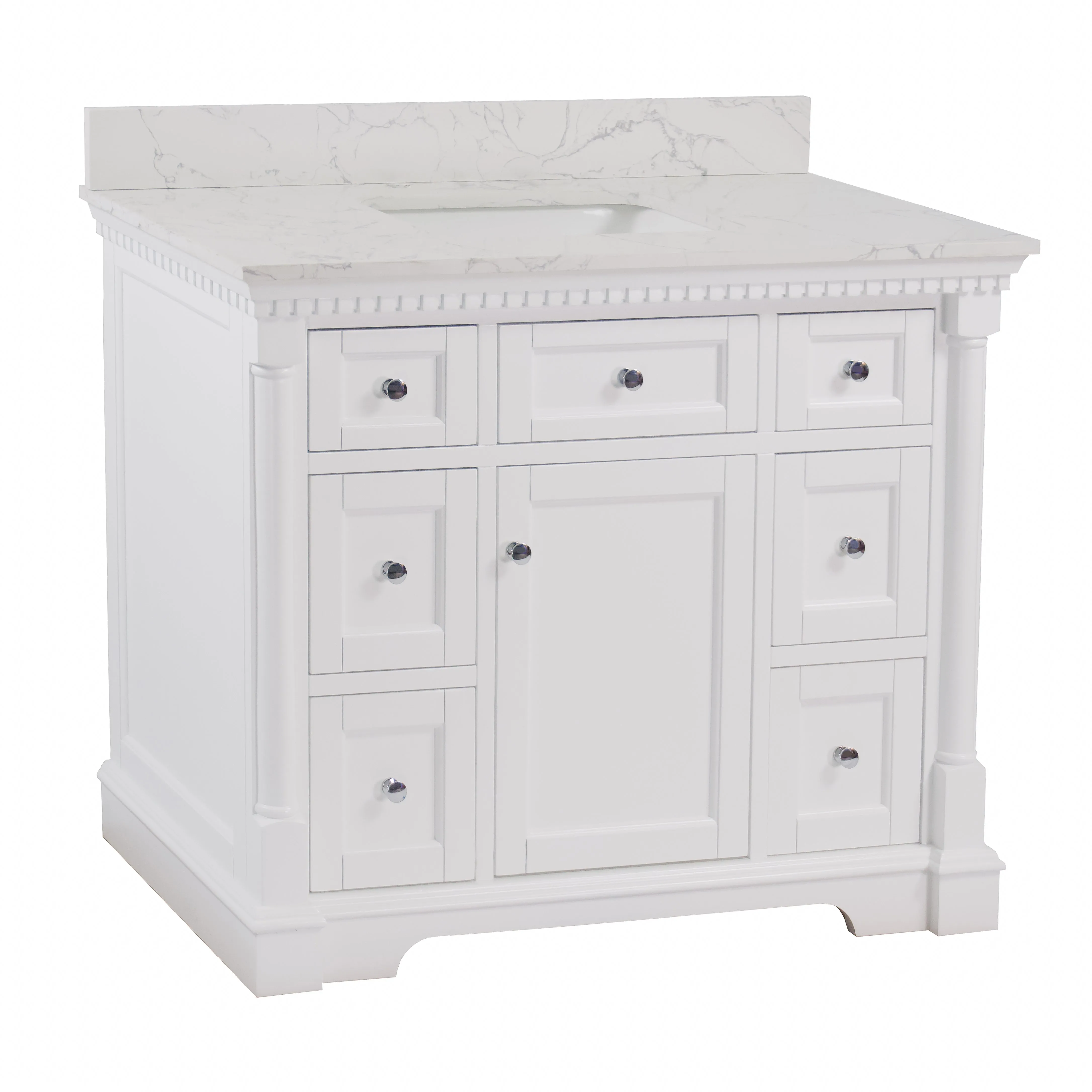 Sydney 42-inch Vanity with Engineered Marble Top