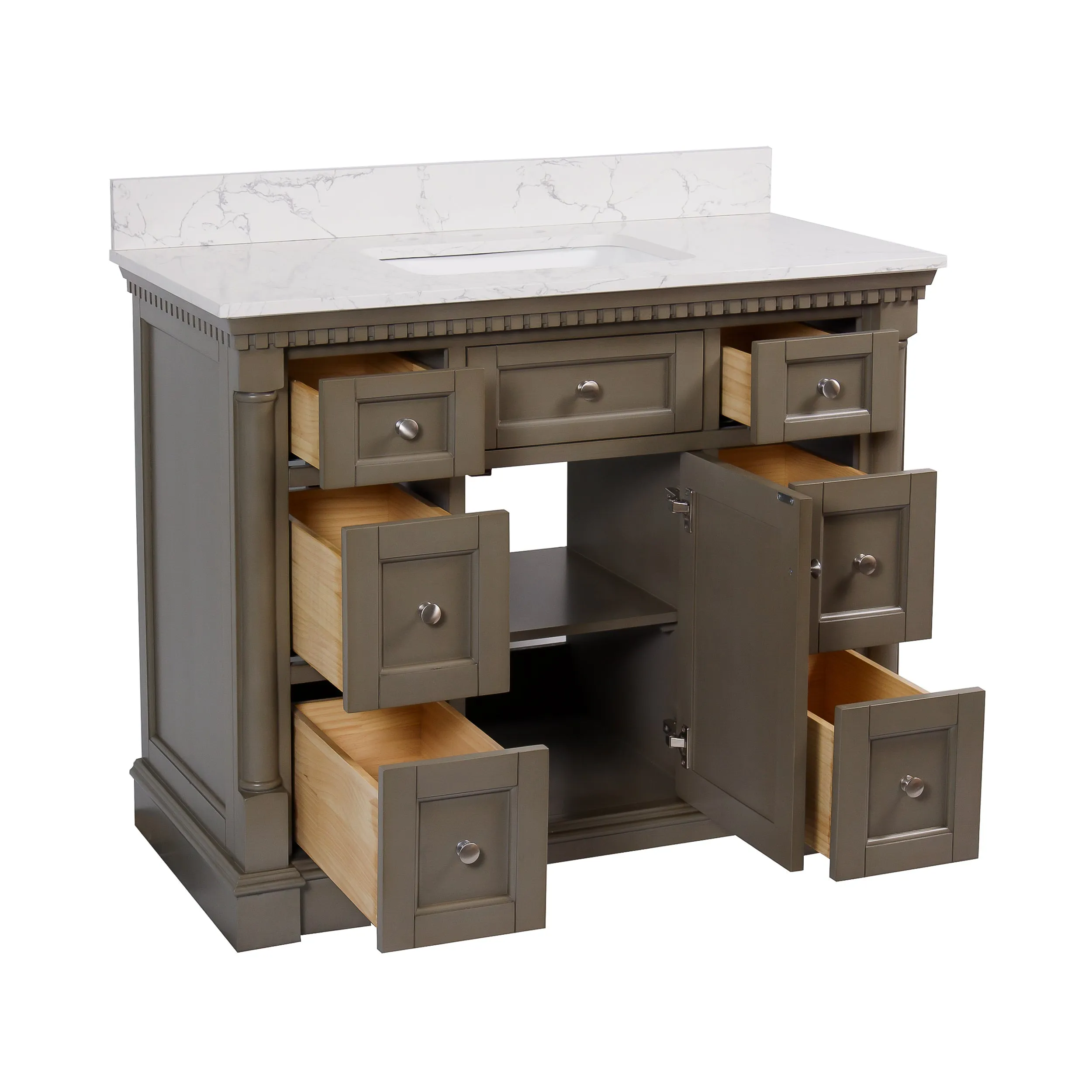 Sydney 42-inch Vanity with Engineered Marble Top
