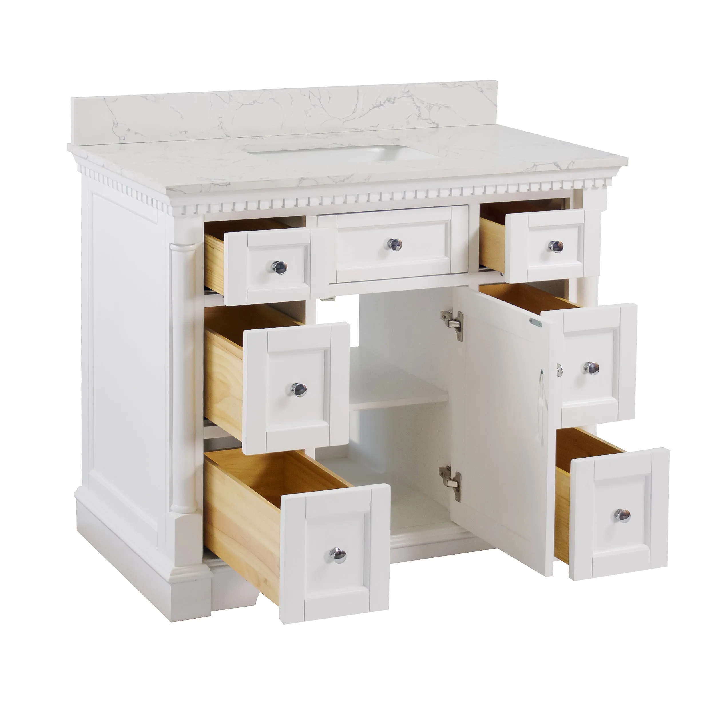 Sydney 42-inch Vanity with Engineered Marble Top