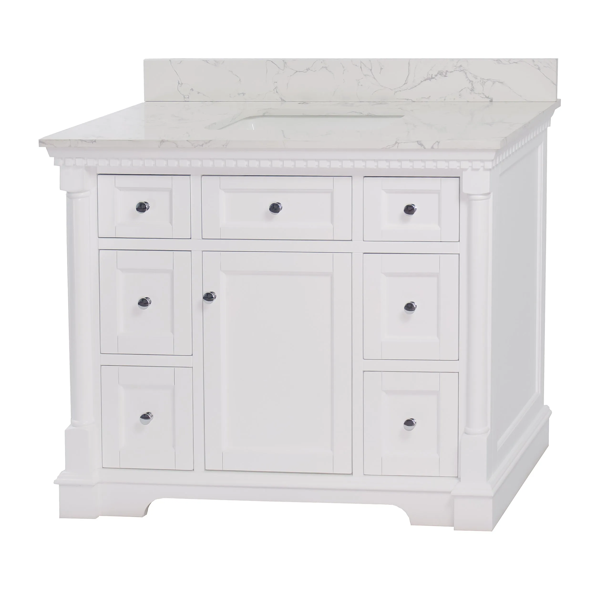 Sydney 42-inch Vanity with Engineered Marble Top