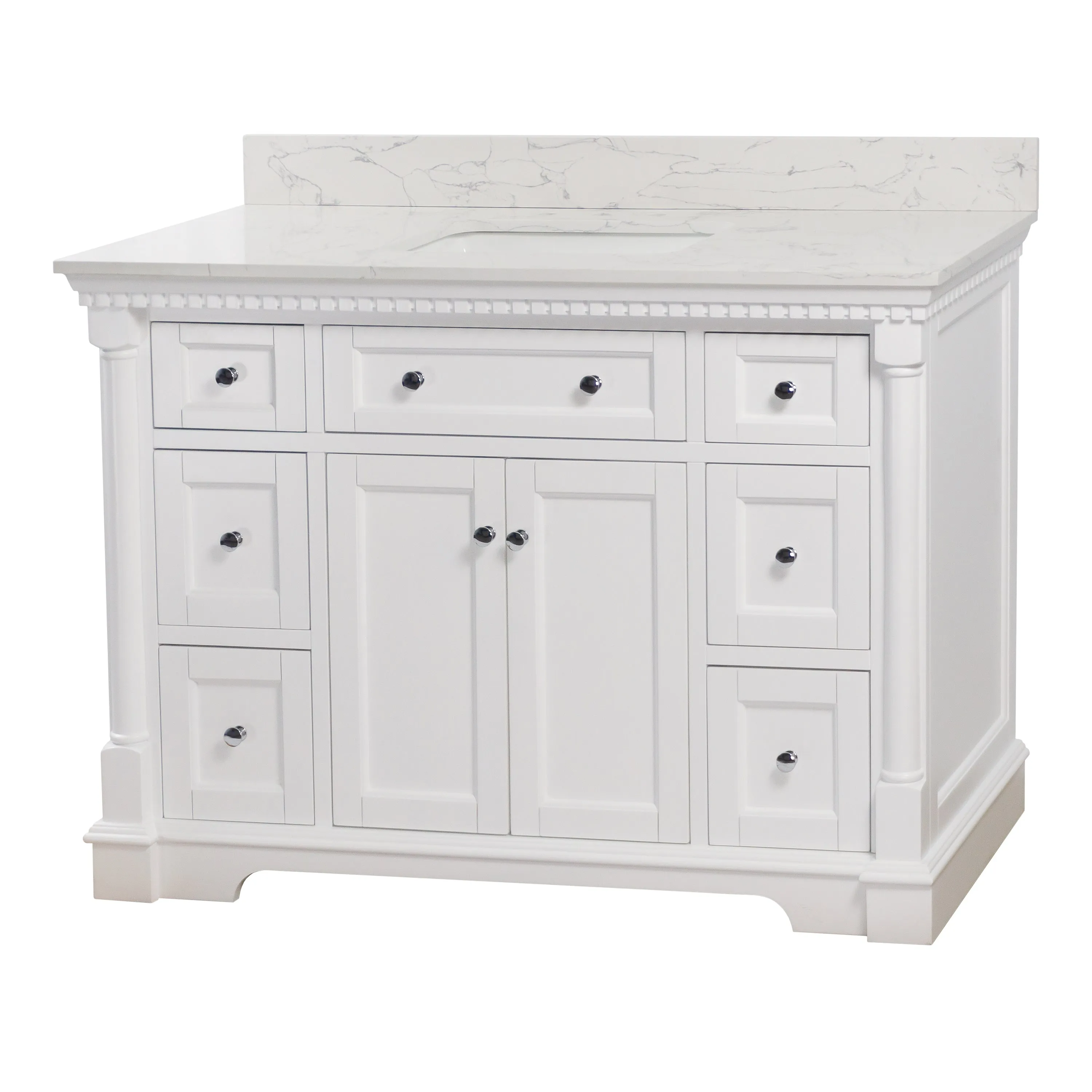Sydney 48-inch Vanity with Engineered Marble Top