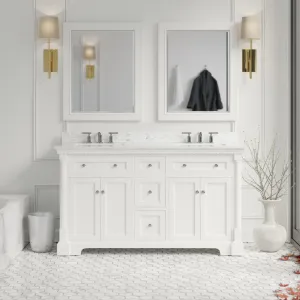 Sydney 60-inch Double Vanity with Engineered Marble Top