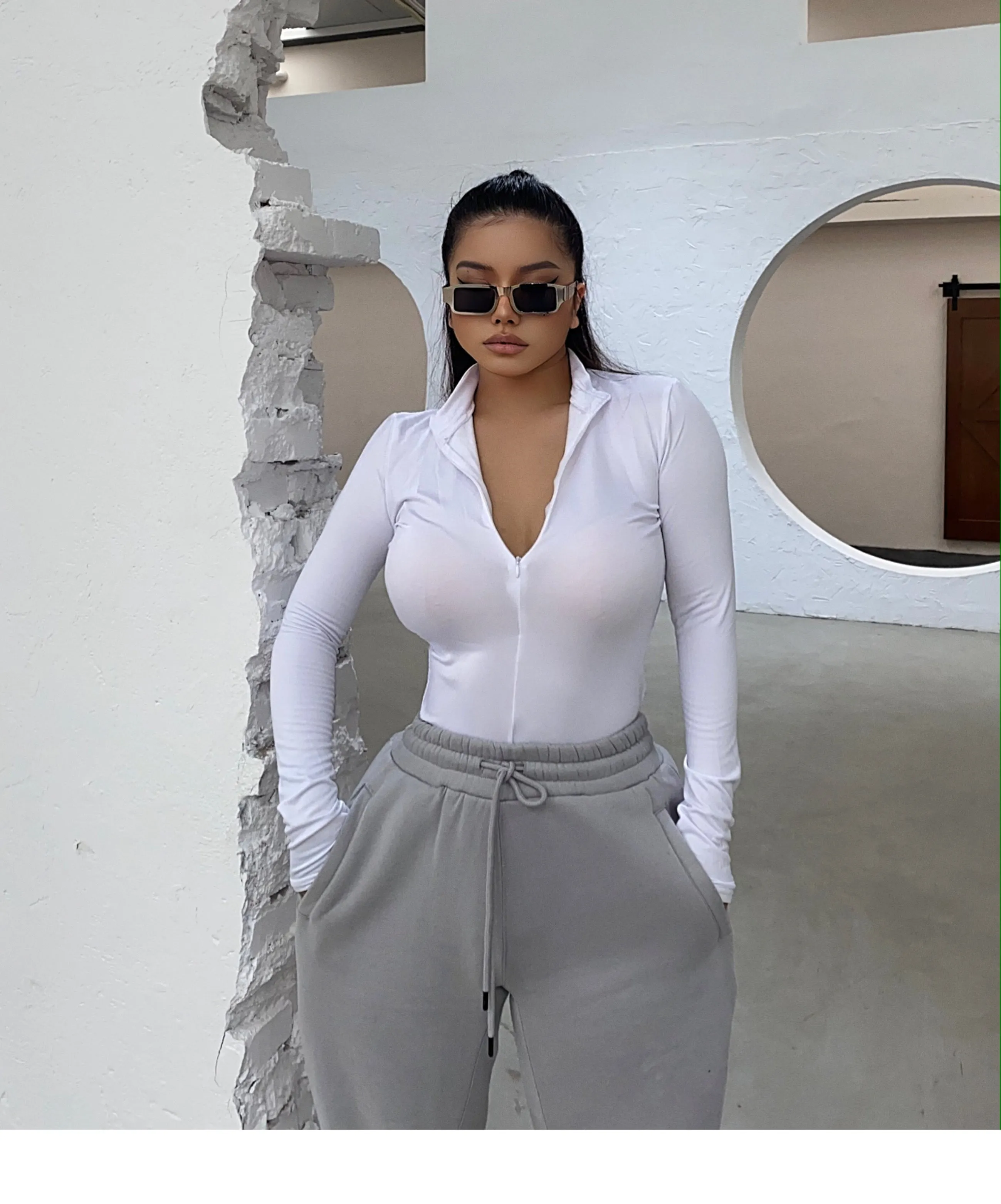 SYNEZ Casual Long Sleeve Top