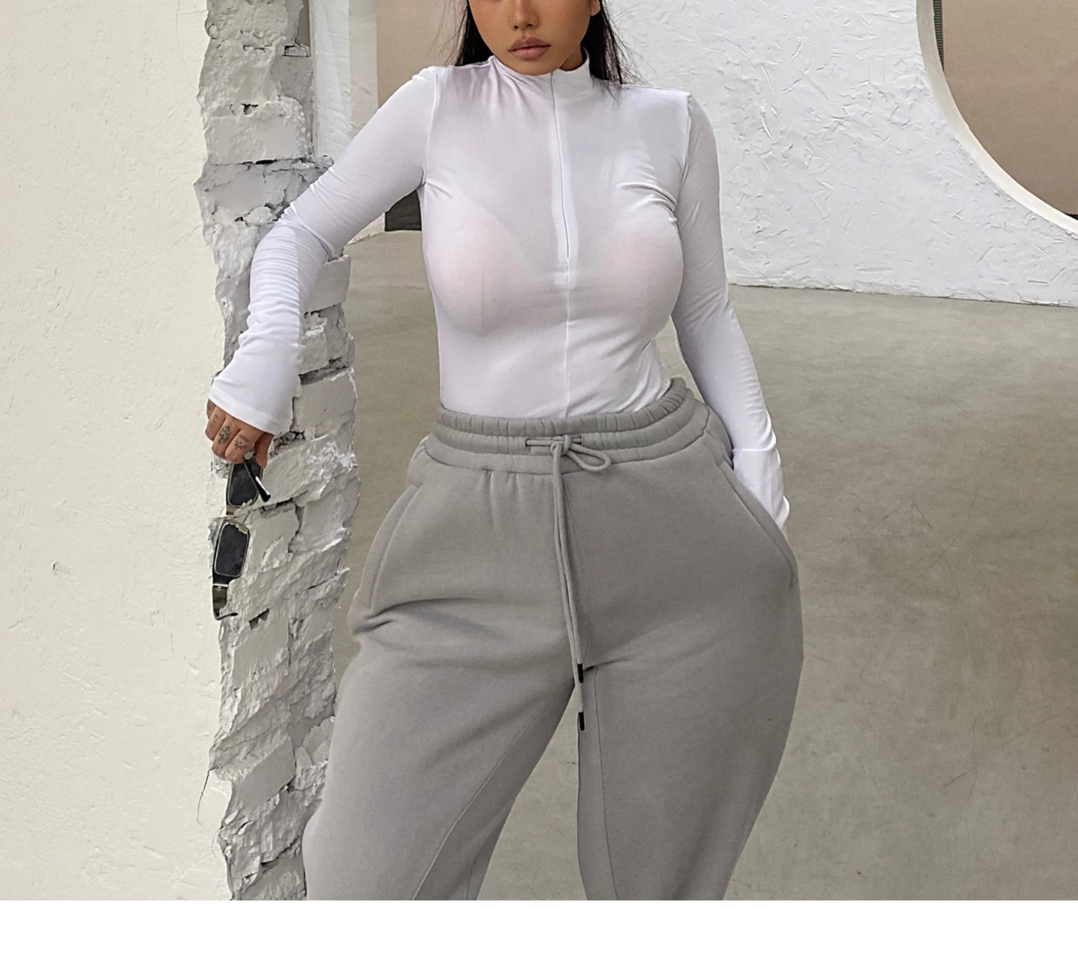 SYNEZ Casual Long Sleeve Top