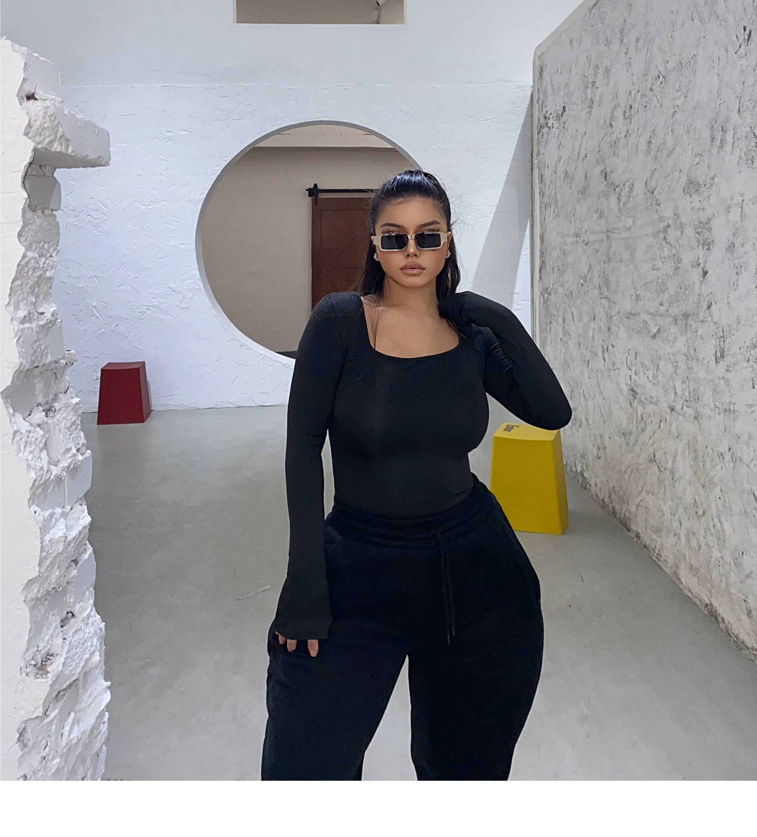 SYNEZ Casual Long Sleeve Top