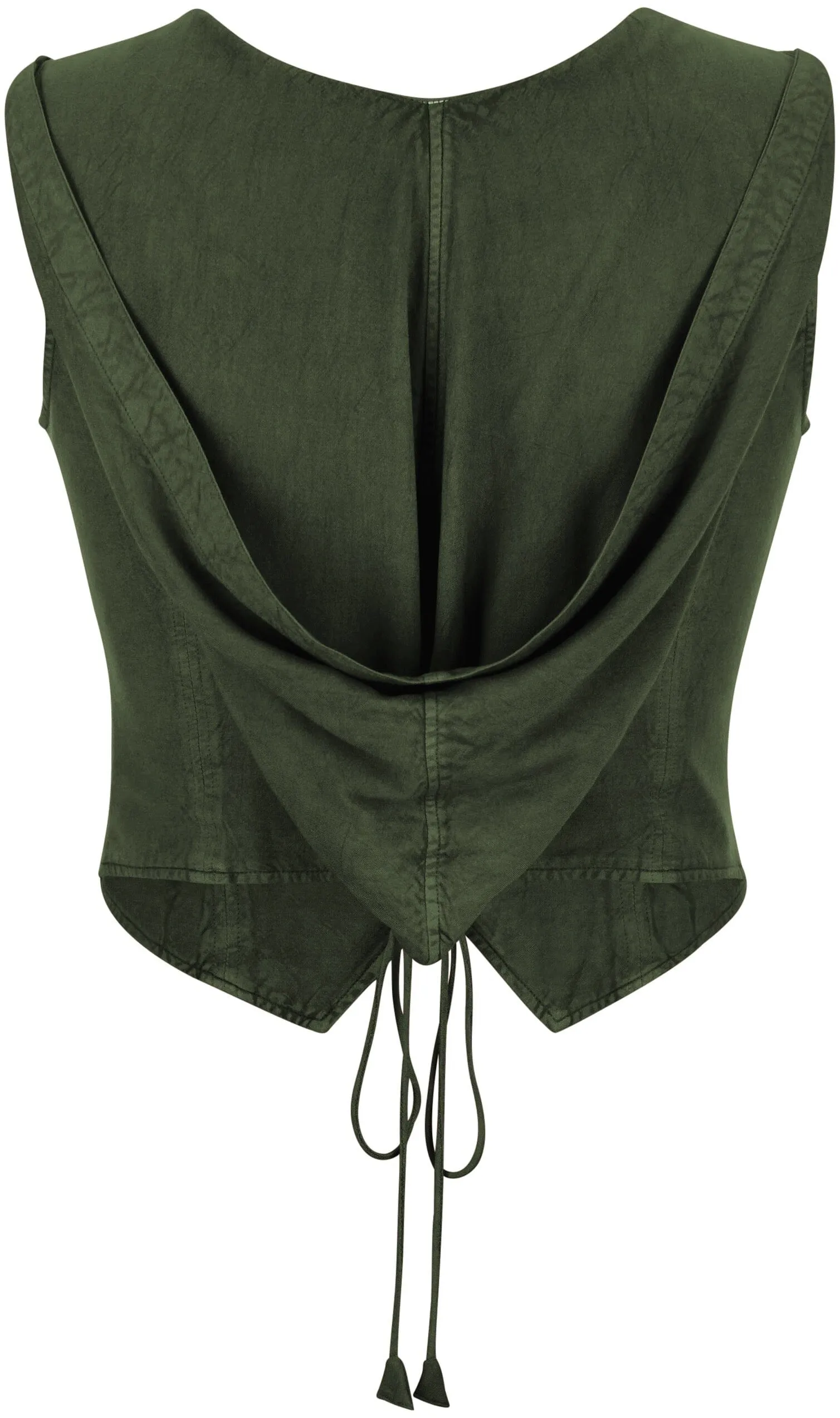 Tauriel Top Limited Edition Moss Green Silver Embroidery