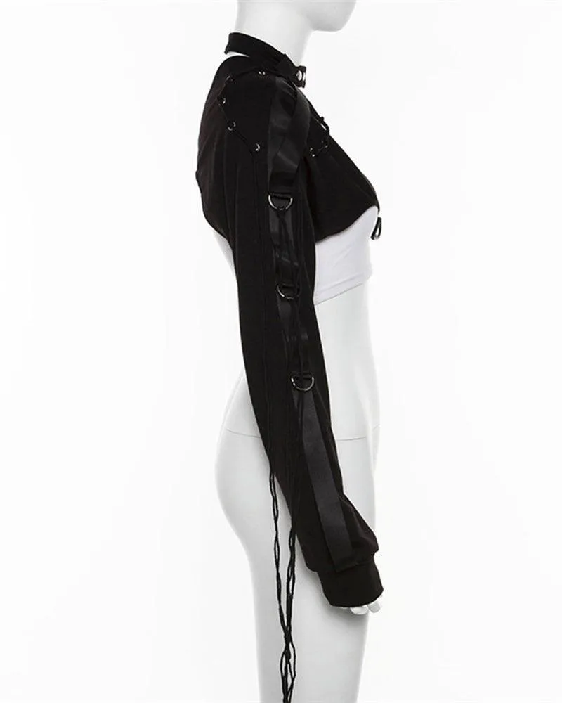 Techwear One Shoulder Sleeve Adjustable Buckle Top