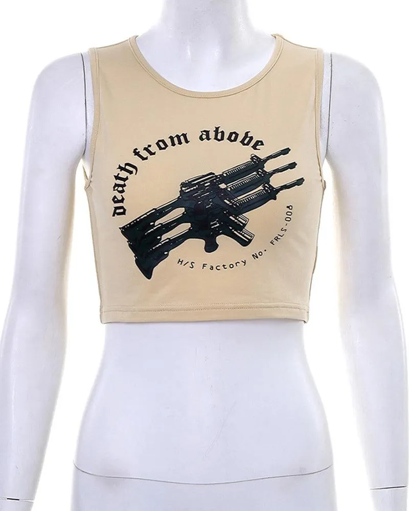 Techwear One Shoulder Sleeve Adjustable Buckle Top