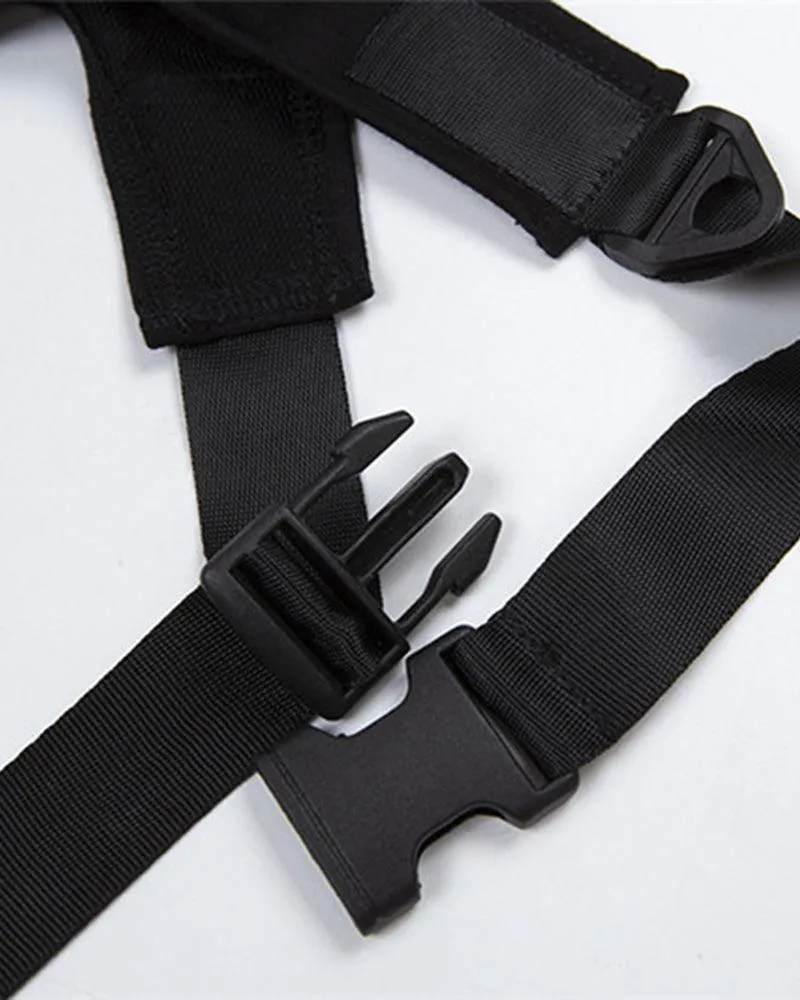 Techwear One Shoulder Sleeve Adjustable Buckle Top