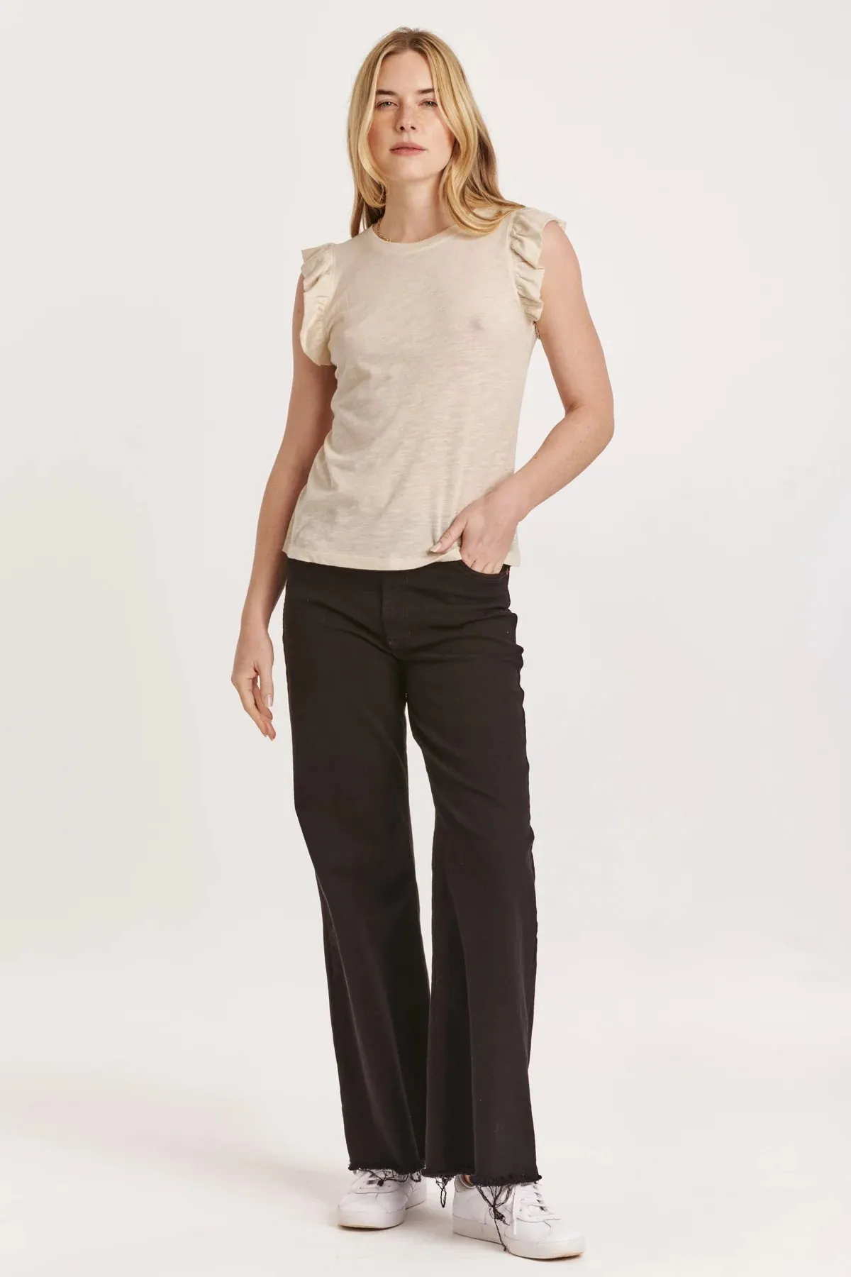 Tessa Ruffle Trimmed Top